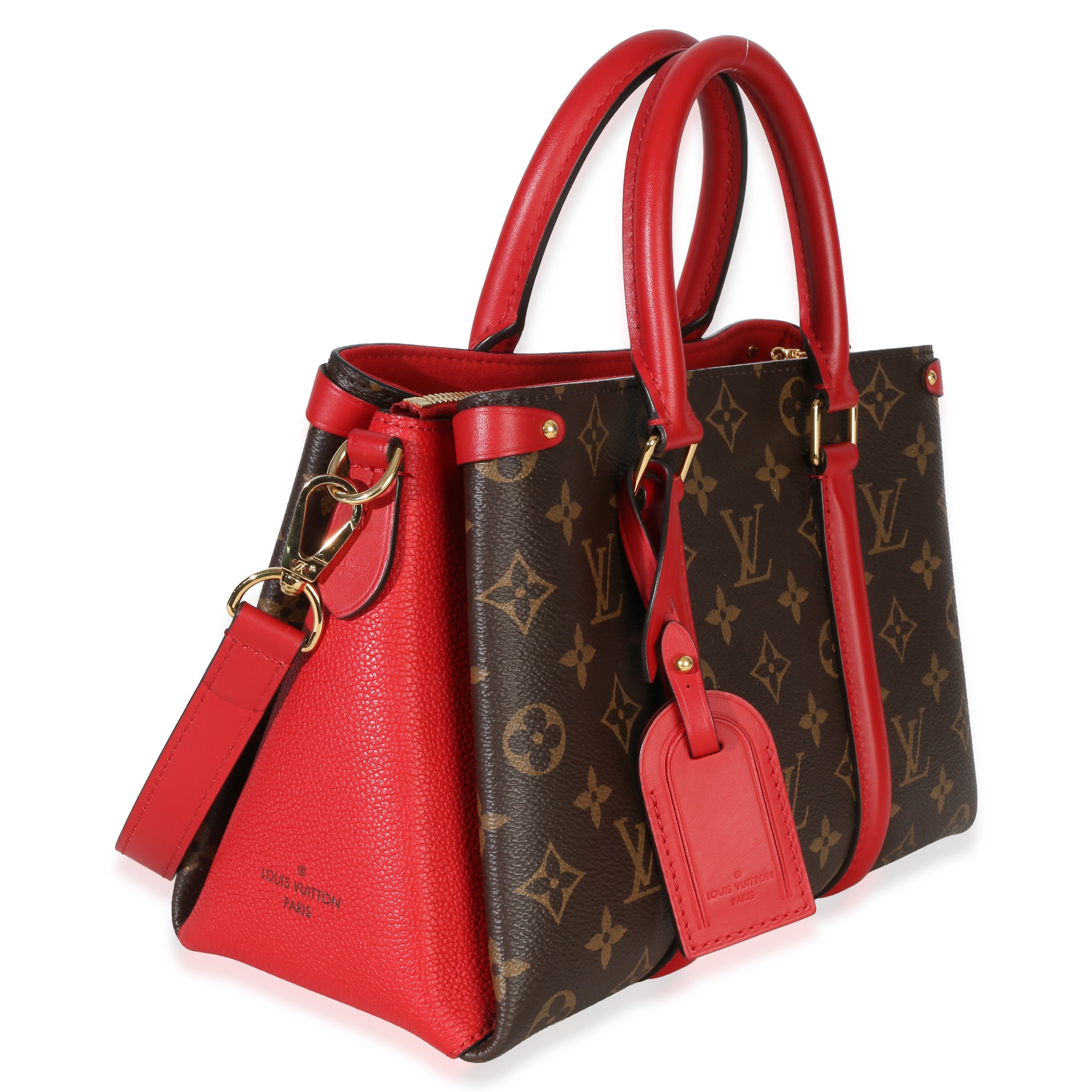 Cherry Monogram Canvas Soufflot BB