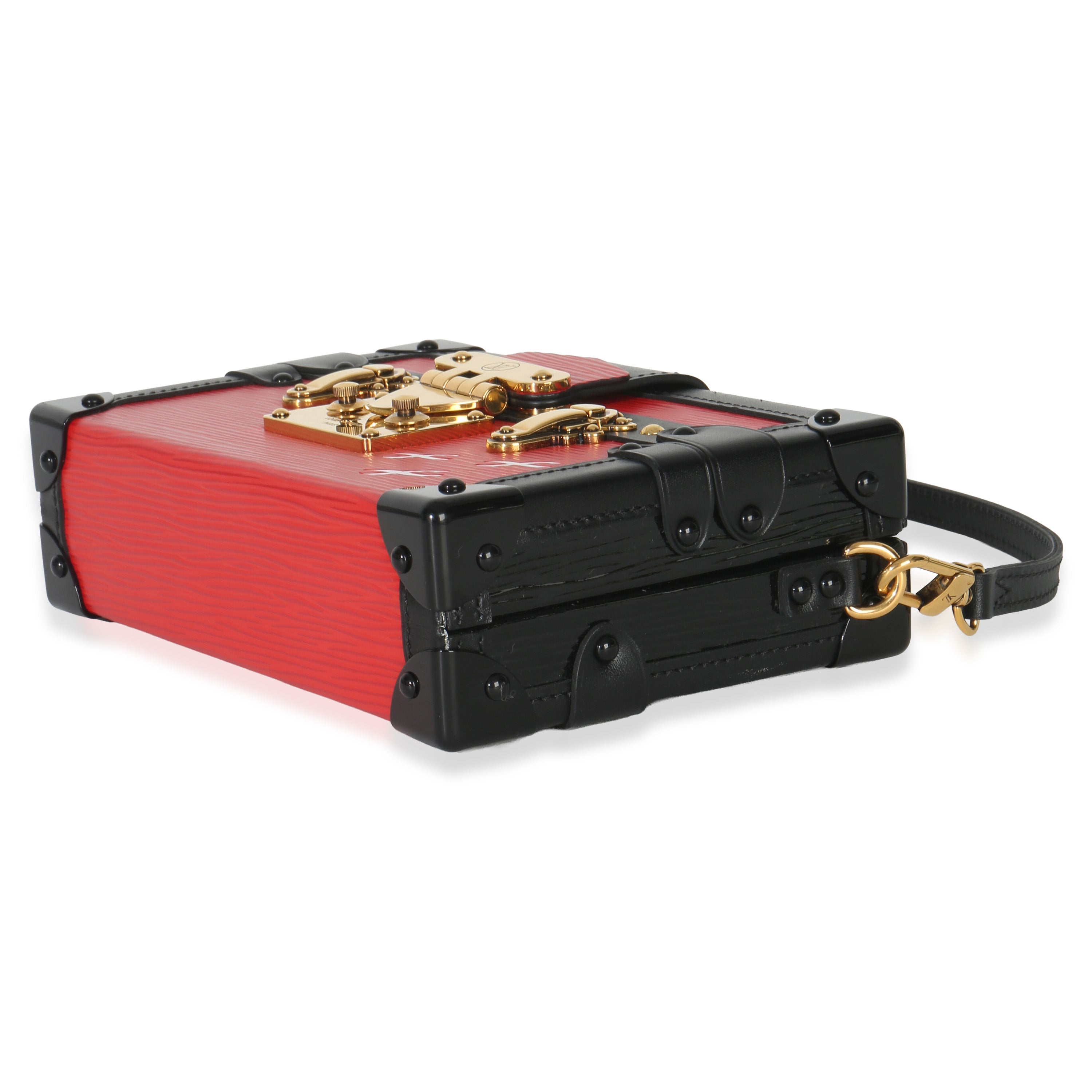 Red Black Epi Petite Malle