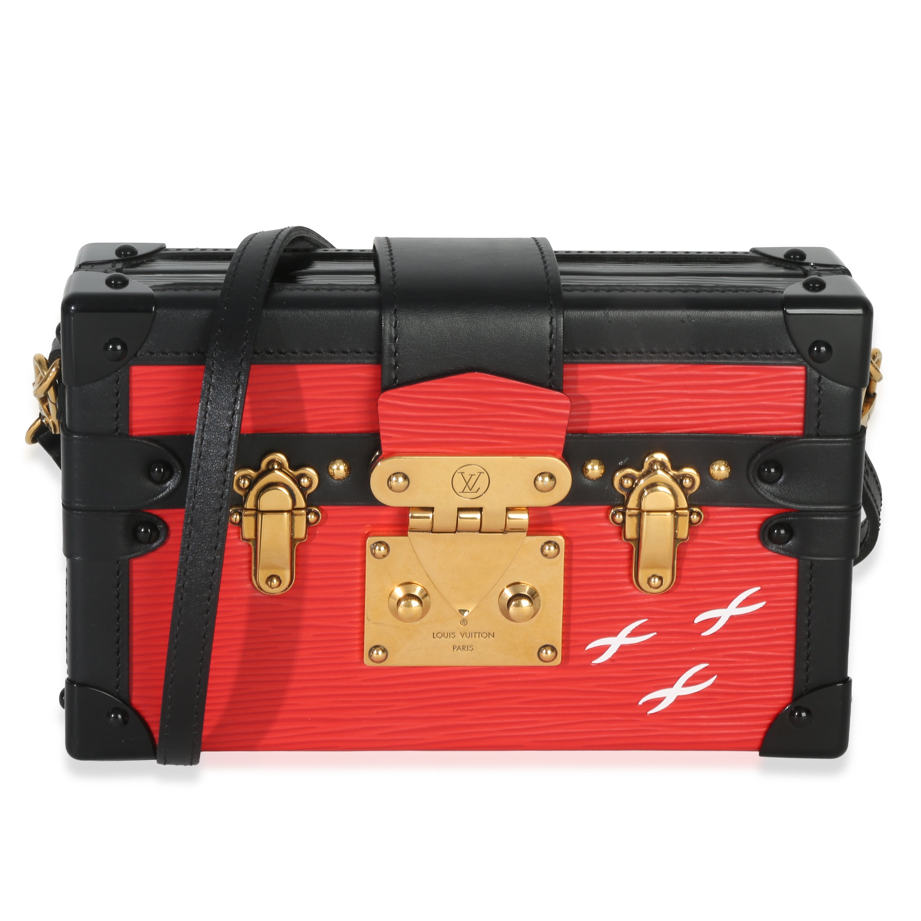 Red Black Epi Petite Malle