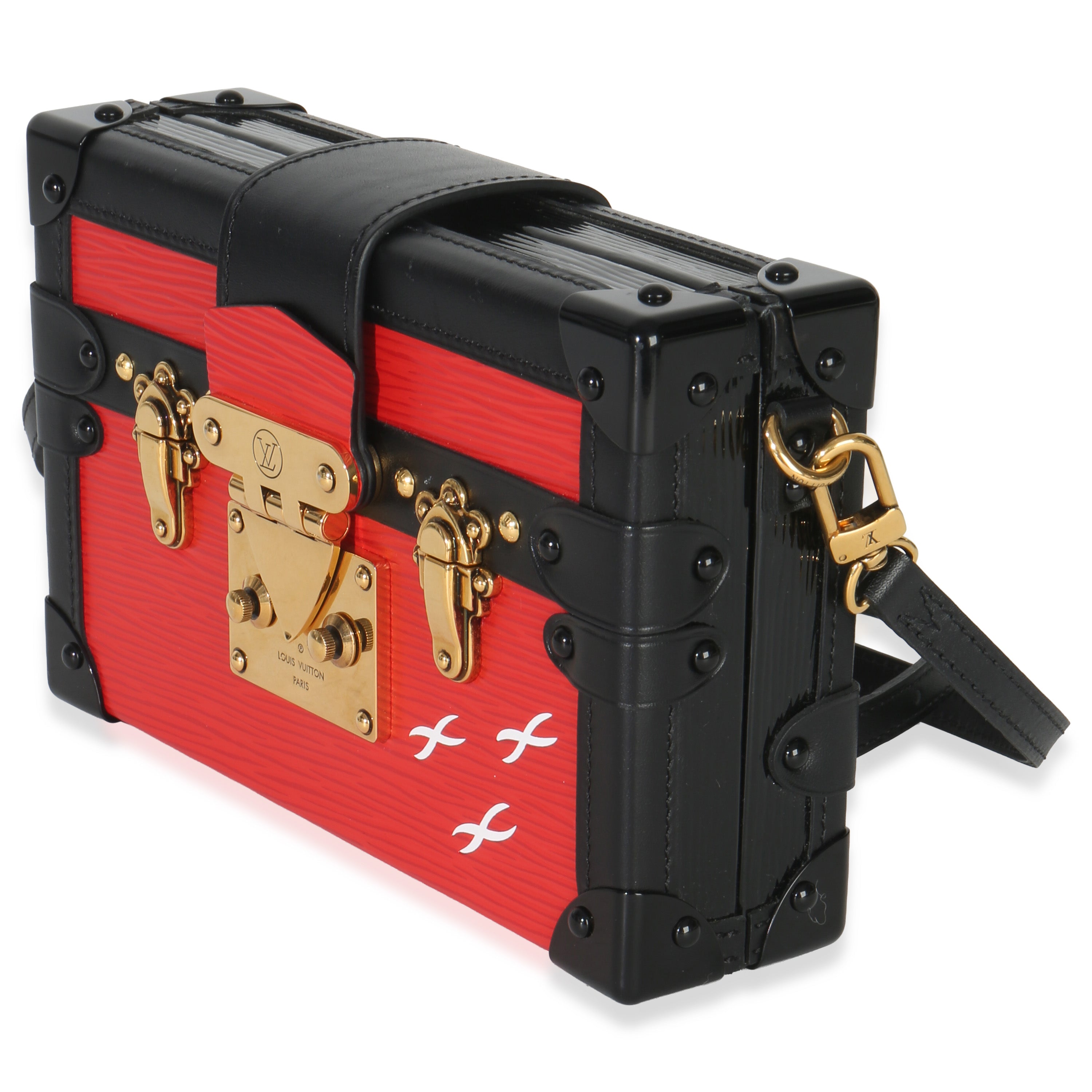 Red Black Epi Petite Malle