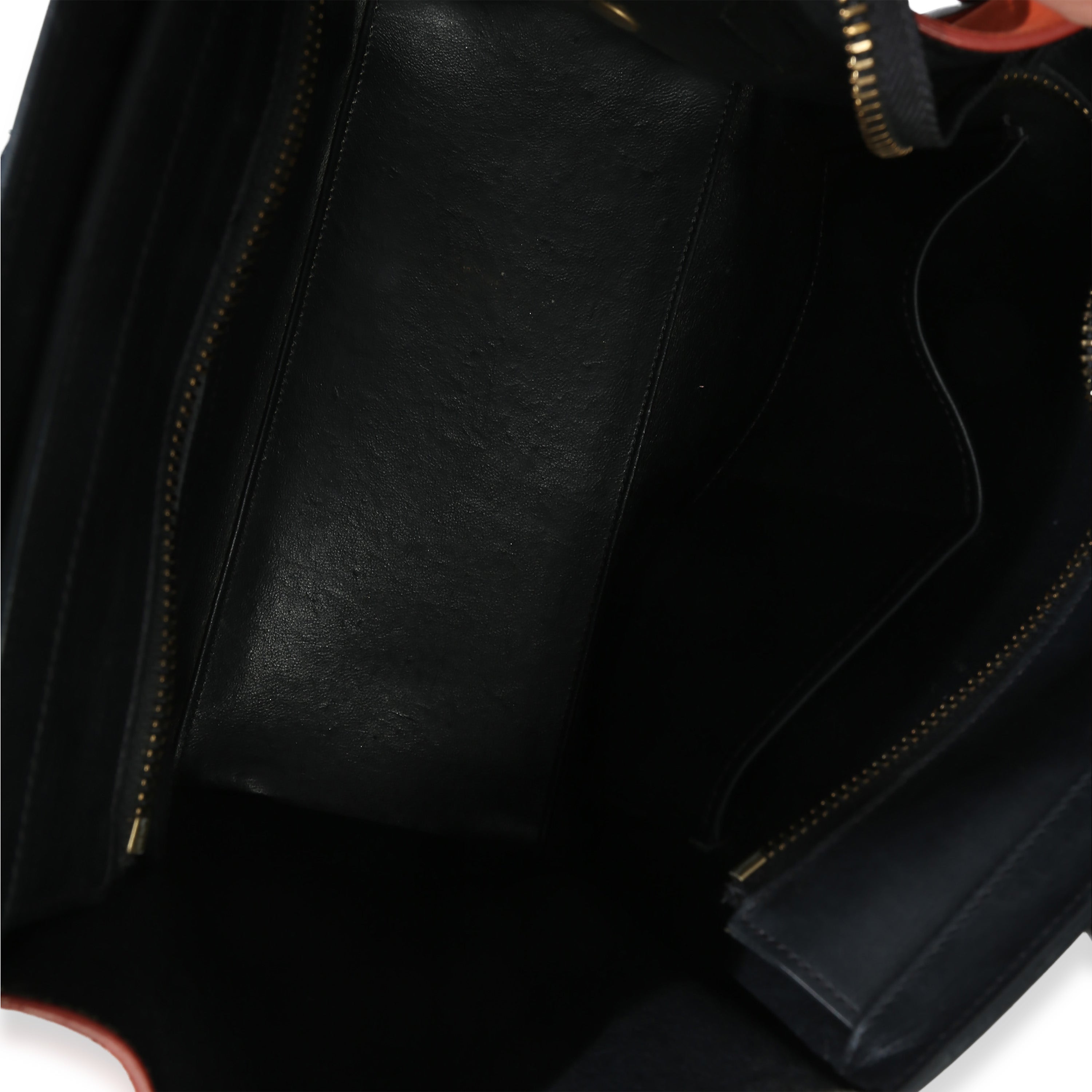 Beige Multicolor Drummed Calfskin Nubuck Nano Luggage Tote