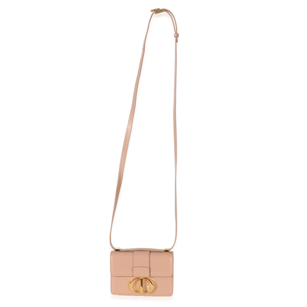 Light Pink Smooth Calfskin Micro 30 Montaigne Flap Bag