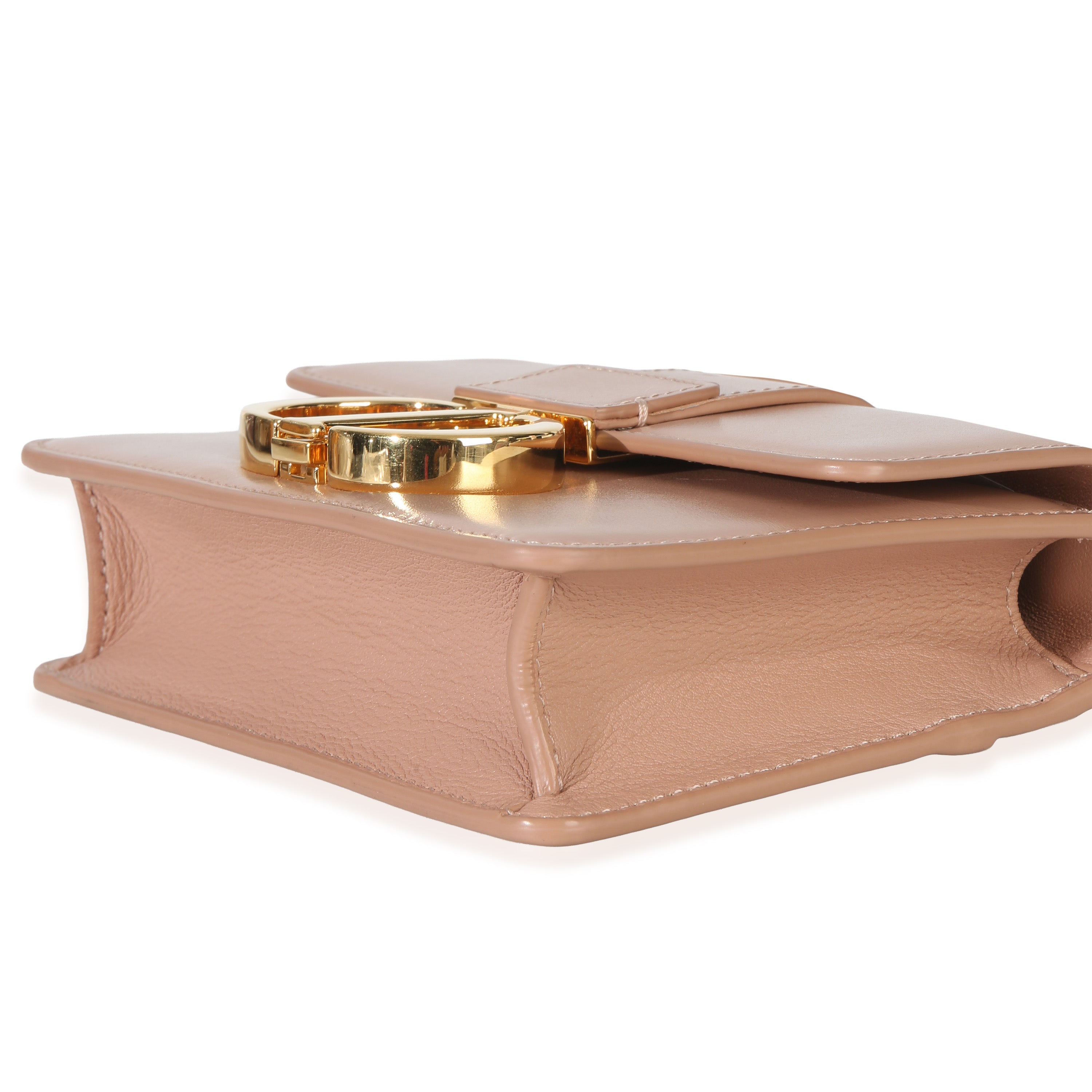 Light Pink Smooth Calfskin Micro 30 Montaigne Flap Bag