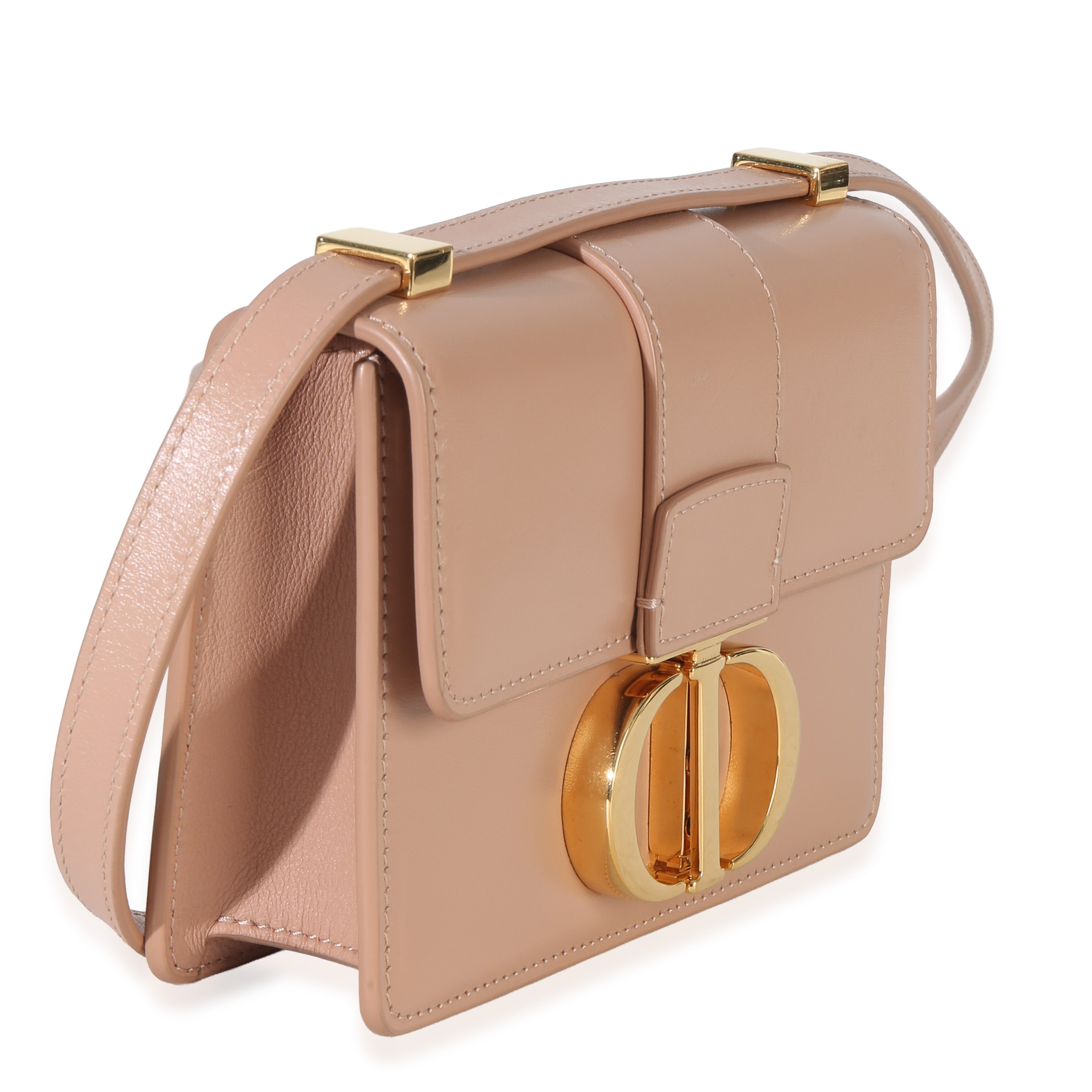 Light Pink Smooth Calfskin Micro 30 Montaigne Flap Bag