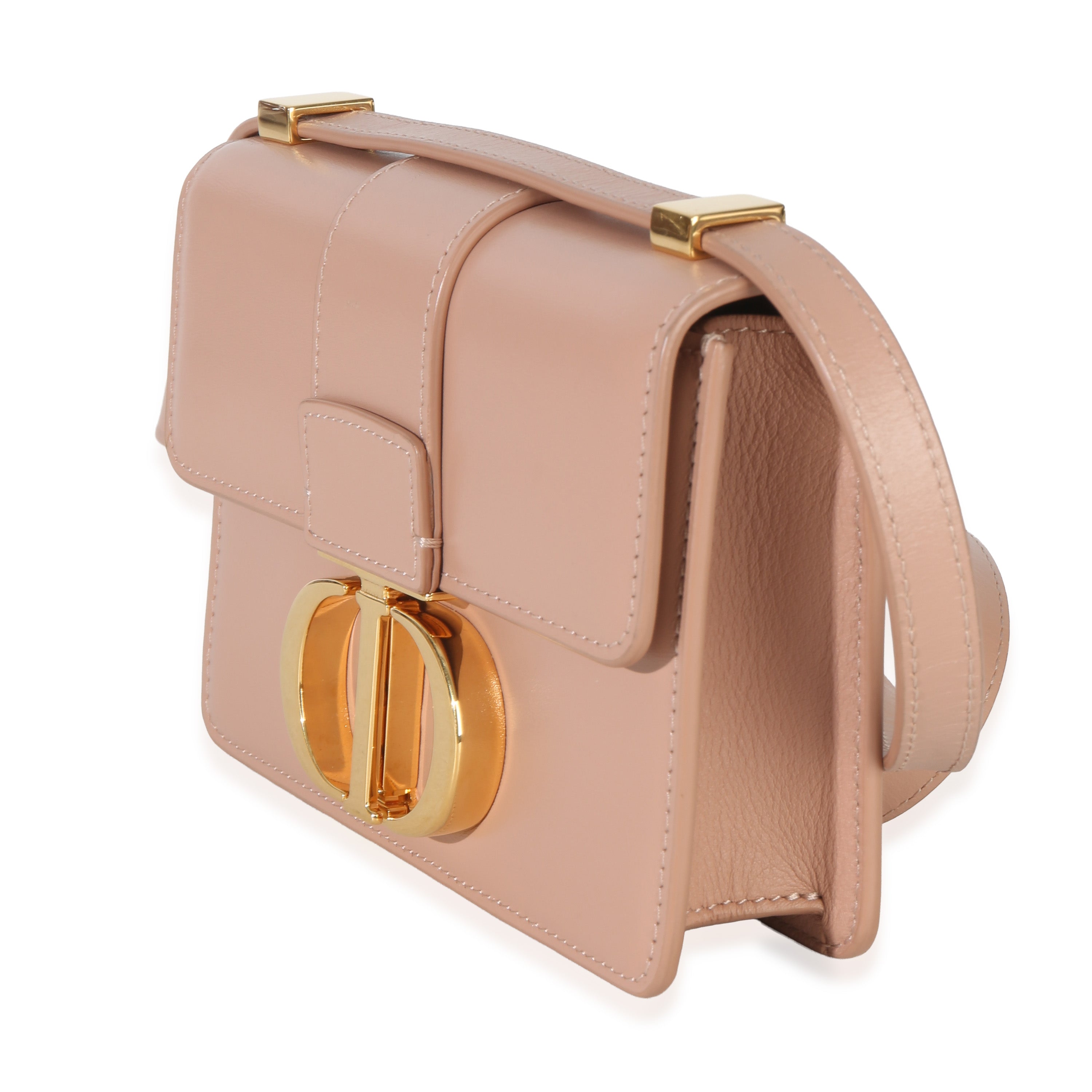 Light Pink Smooth Calfskin Micro 30 Montaigne Flap Bag