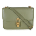 Light Green Smooth Calfskin Le Carre Satchel