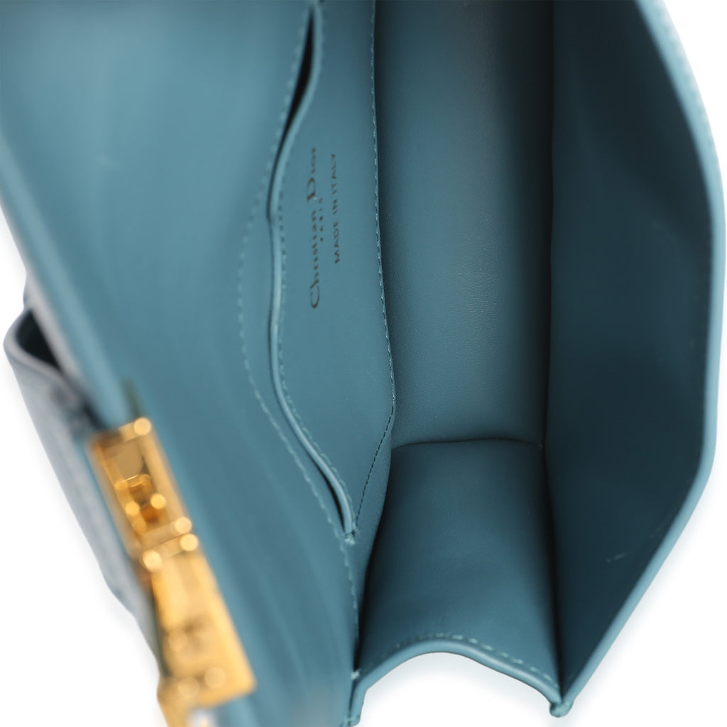 Blue Calfskin 30 Montaigne Micro Bag