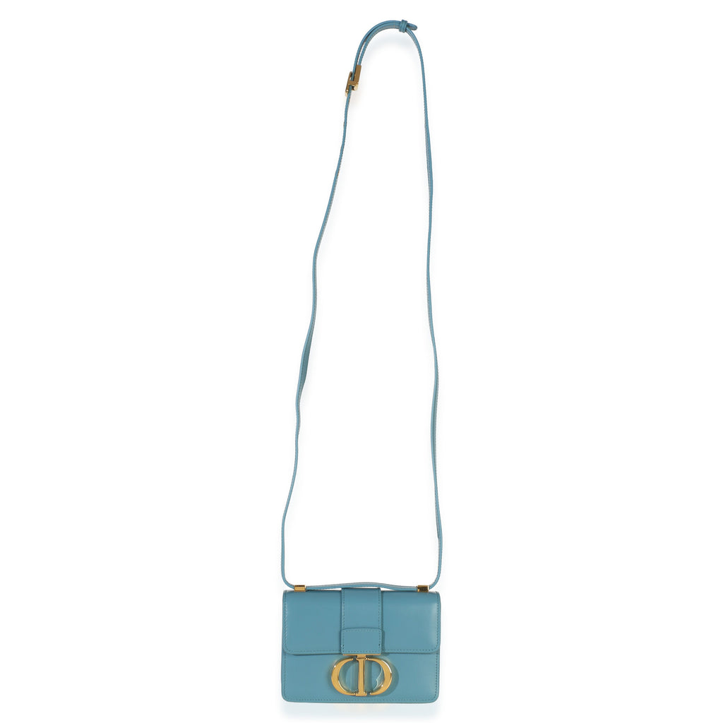 Blue Calfskin 30 Montaigne Micro Bag