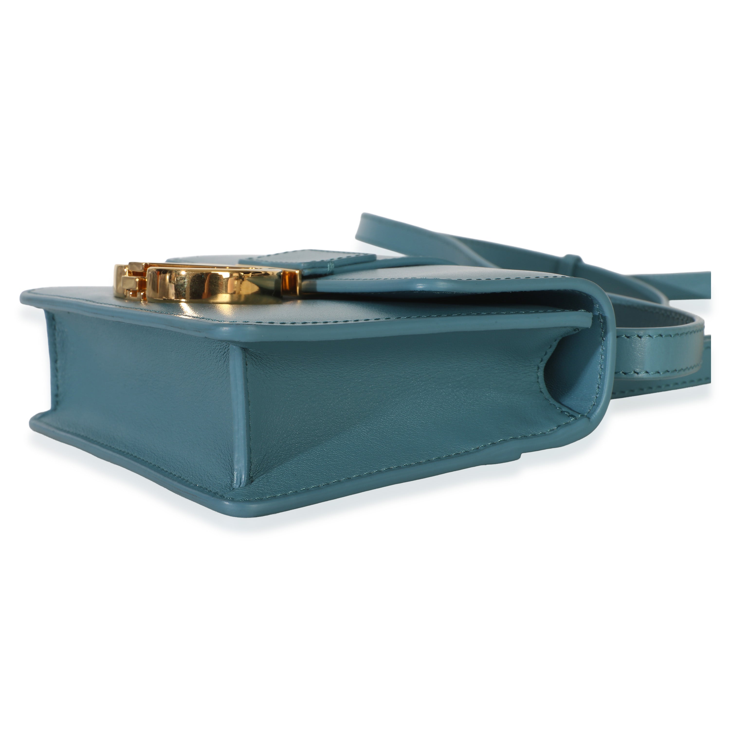 Blue Calfskin 30 Montaigne Micro Bag