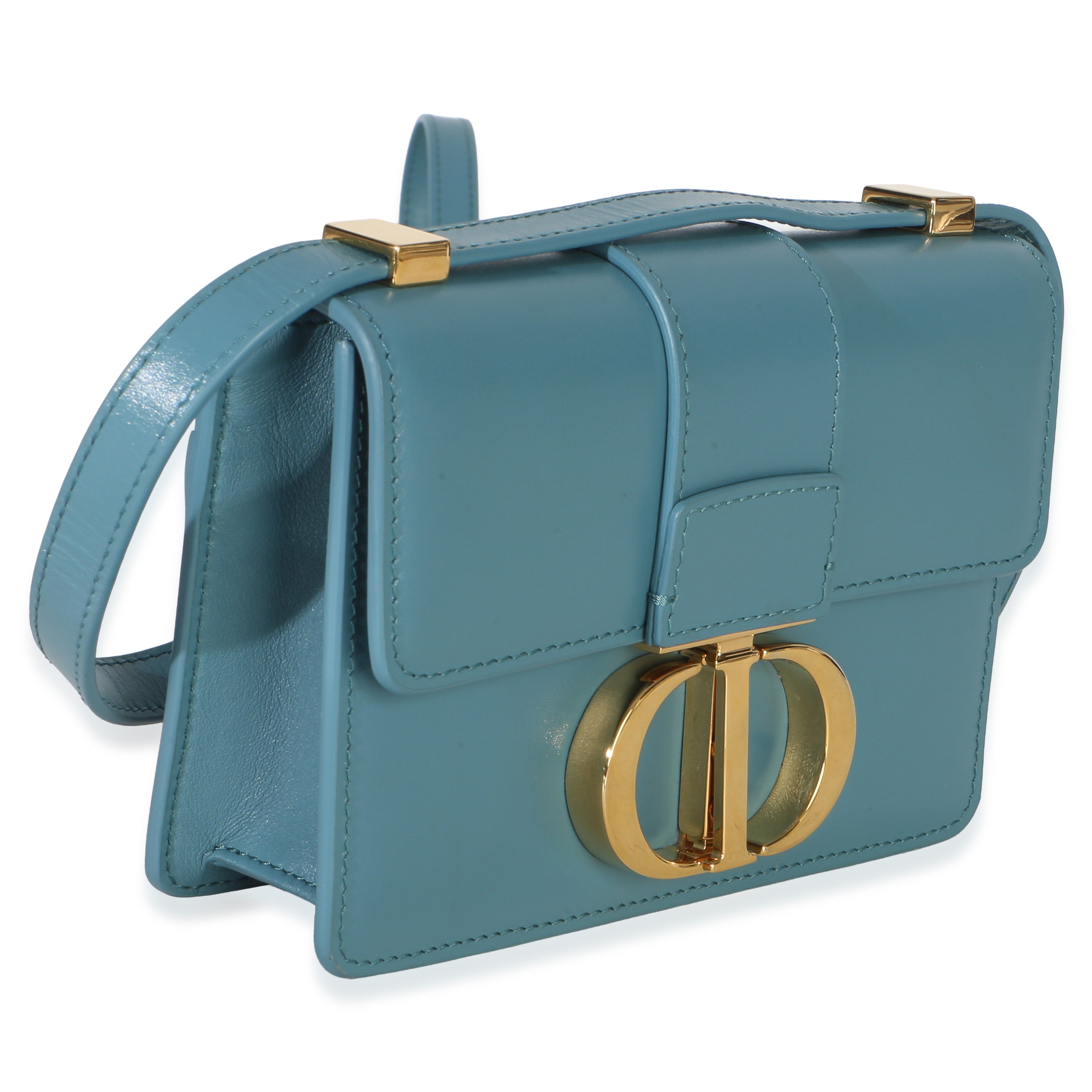 Blue Calfskin 30 Montaigne Micro Bag