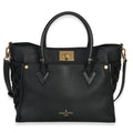 Black Calfskin Monogram Tufting On My Side MM