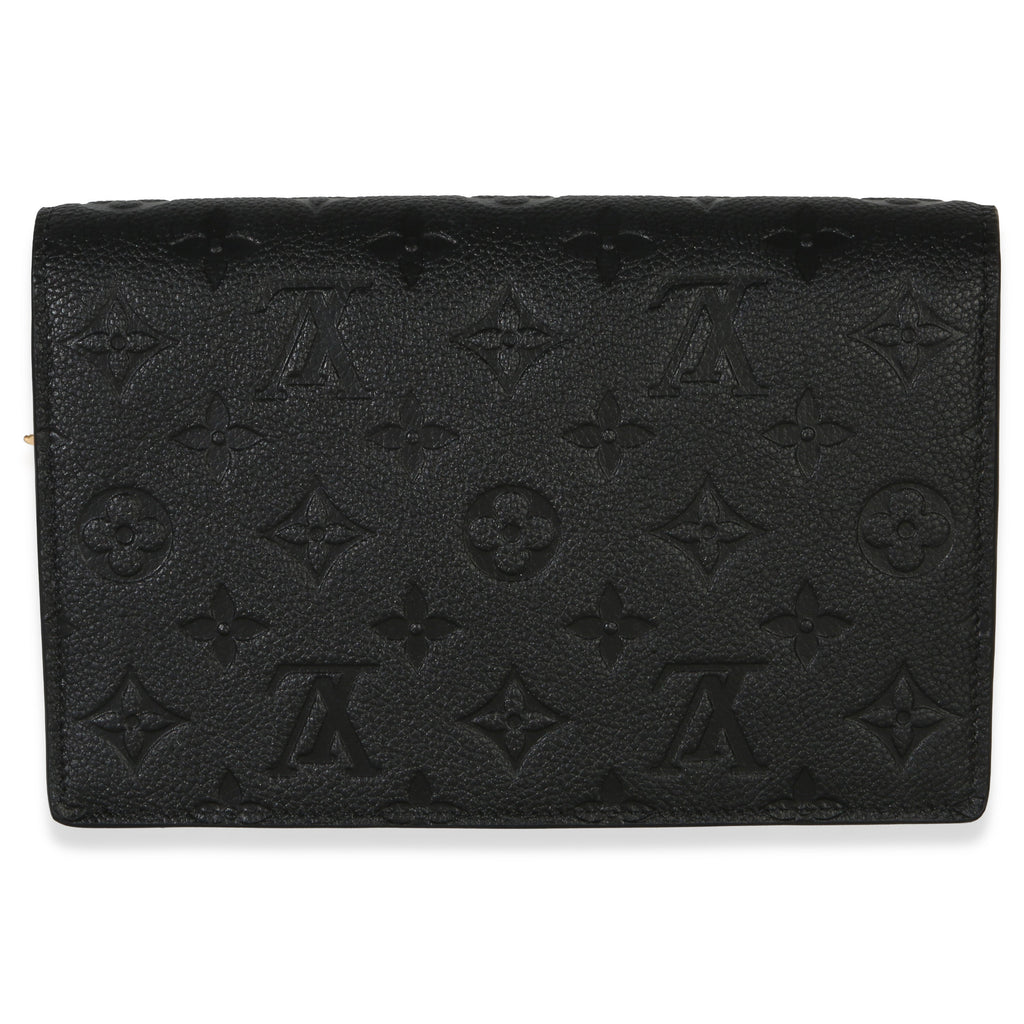 Black Monogram Empreinte Vavin Chain Wallet