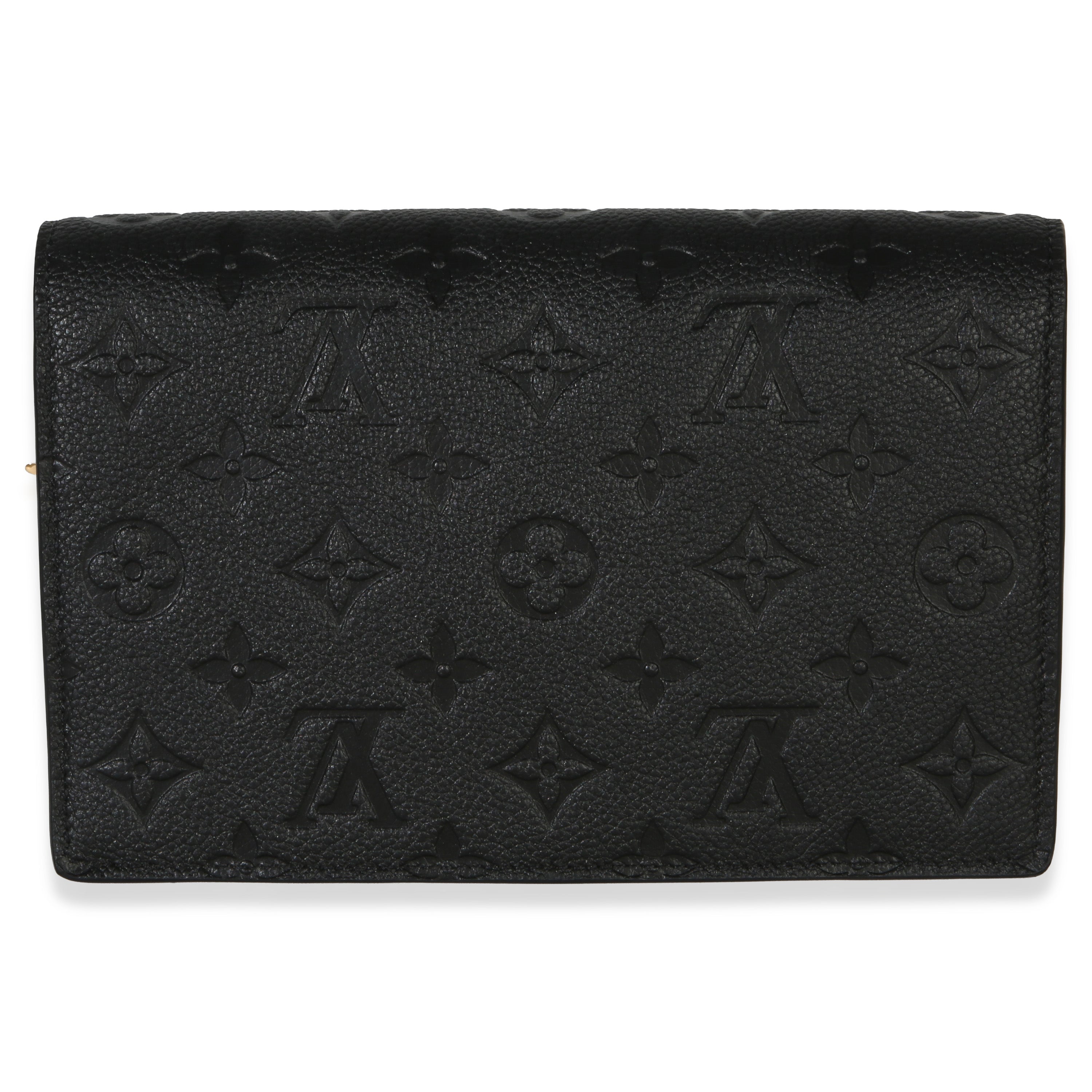 Black Monogram Empreinte Vavin Chain Wallet