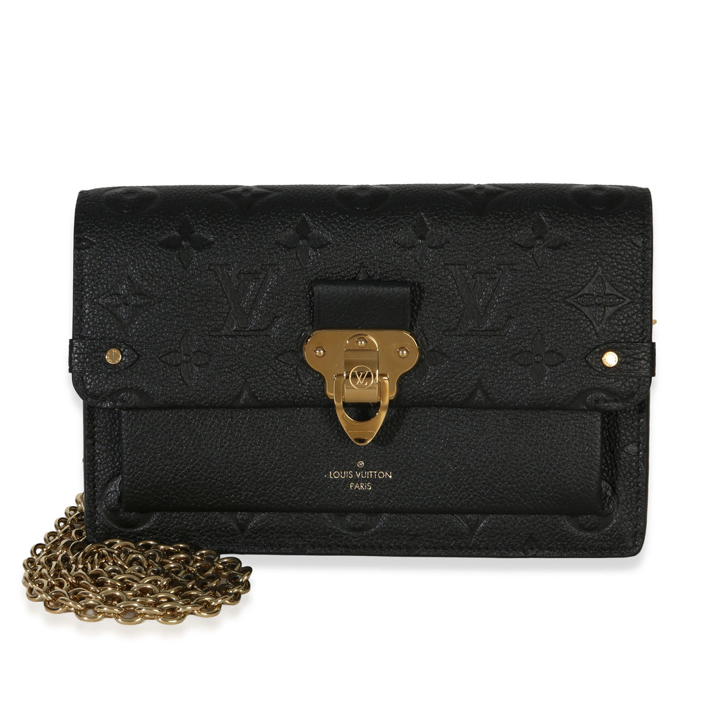 Black Monogram Empreinte Vavin Chain Wallet