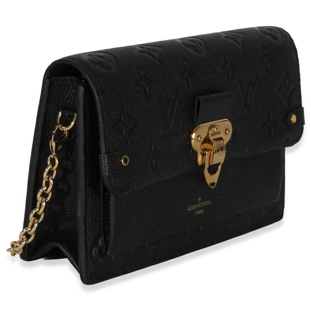 Black Monogram Empreinte Vavin Chain Wallet