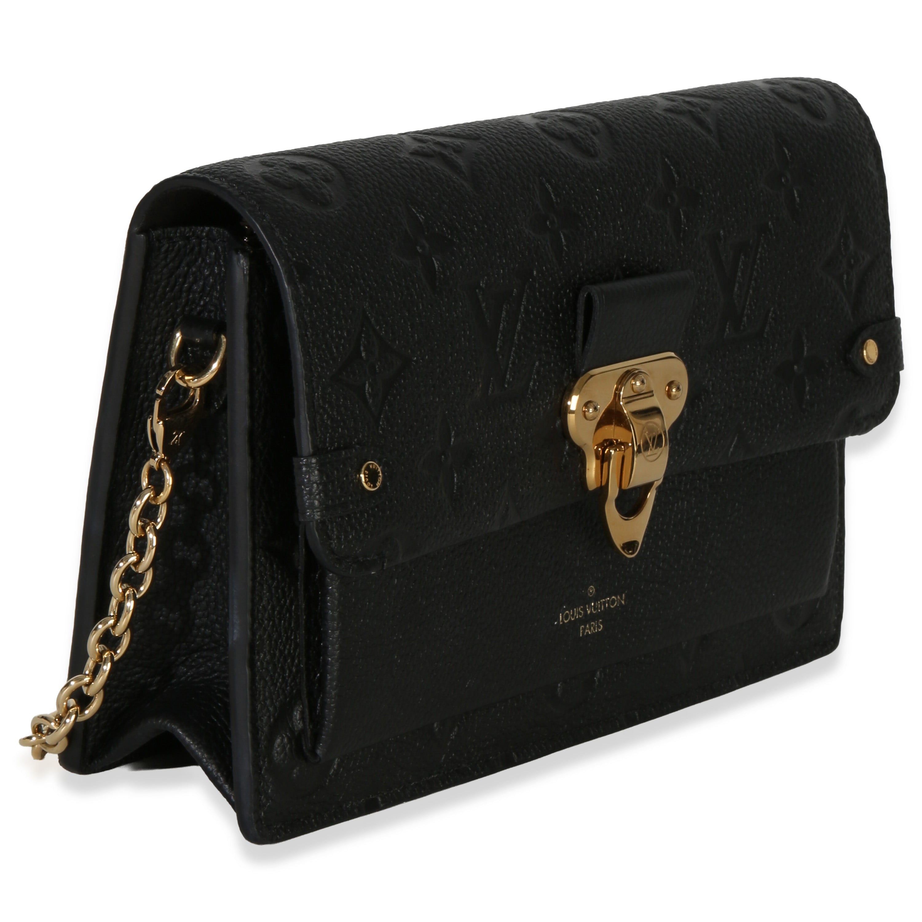 Black Monogram Empreinte Vavin Chain Wallet