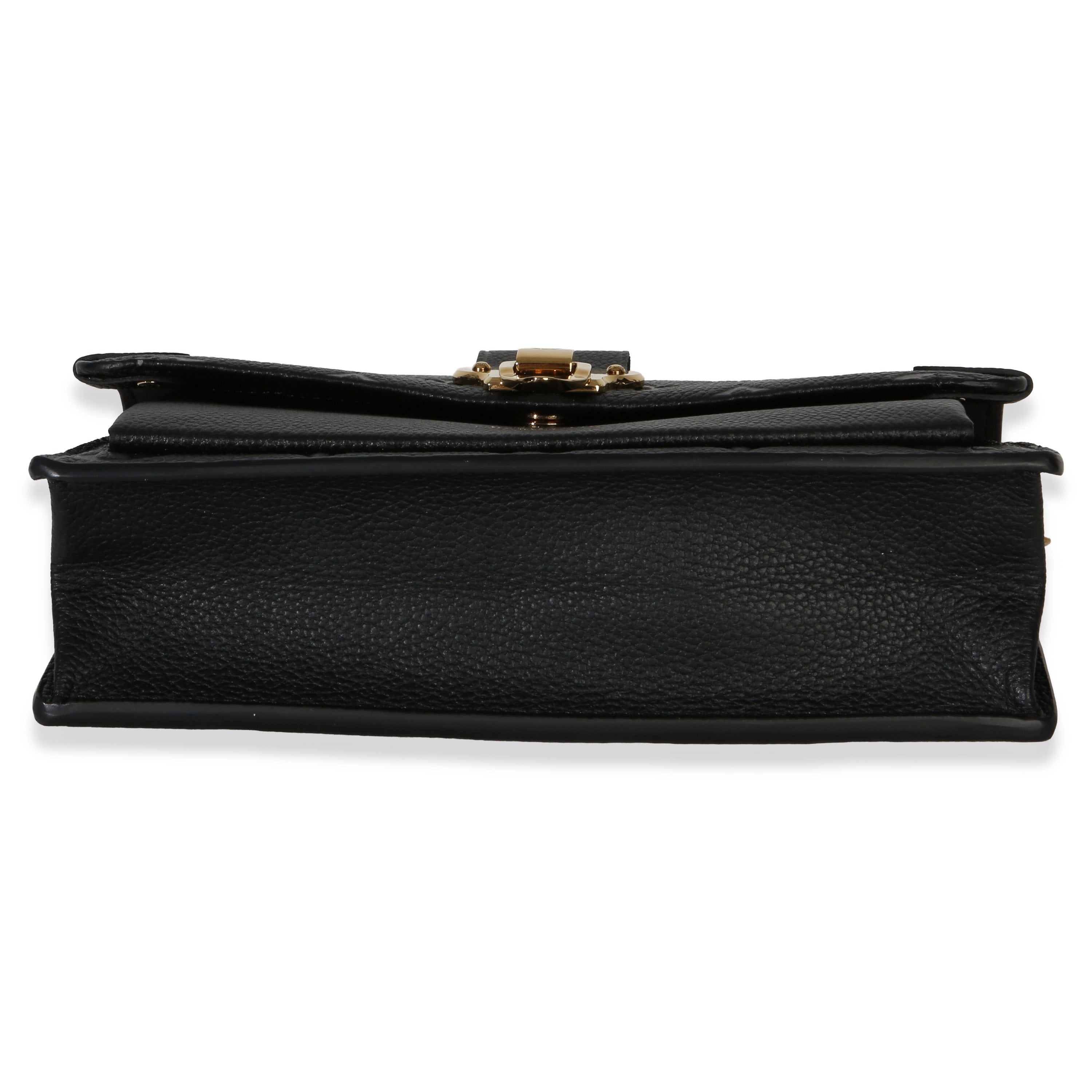 Black Monogram Empreinte Vavin Chain Wallet