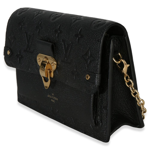 Black Monogram Empreinte Vavin Chain Wallet