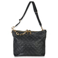 Black Monogram Embossed Lambskin Coussin MM Hobo