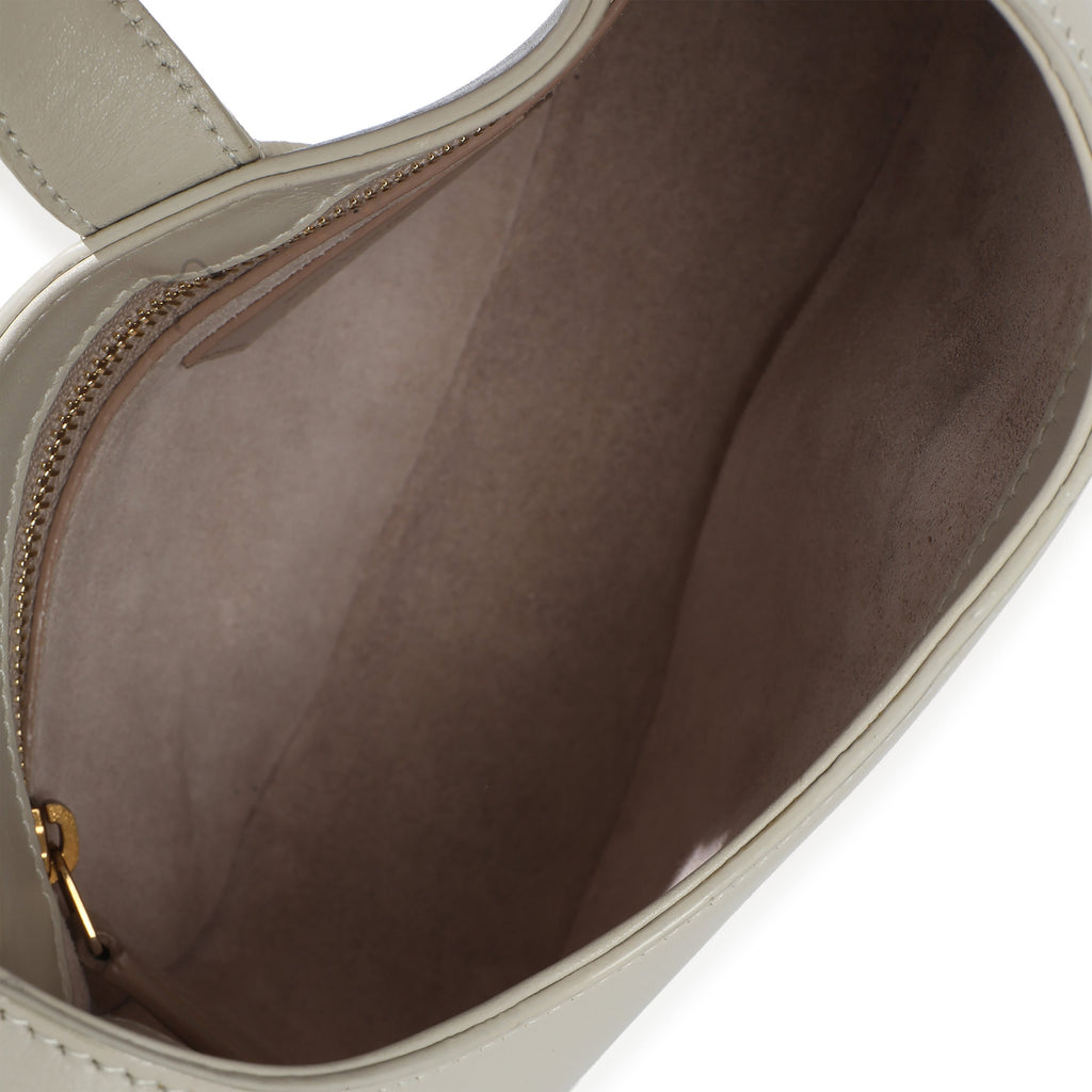 Cream Smooth Calfskin Le Fermoir Hobo