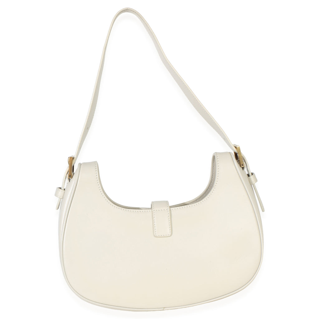Cream Smooth Calfskin Le Fermoir Hobo