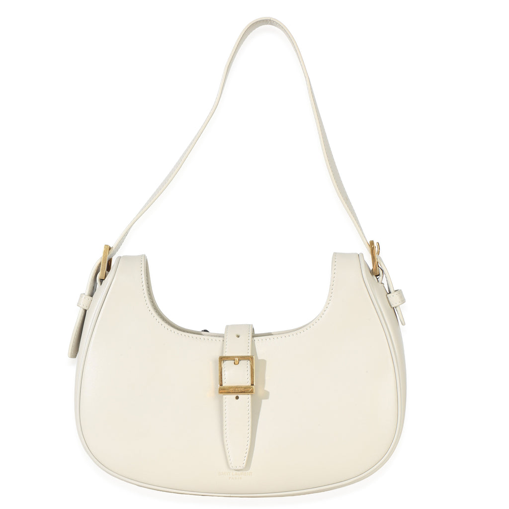 Cream Smooth Calfskin Le Fermoir Hobo