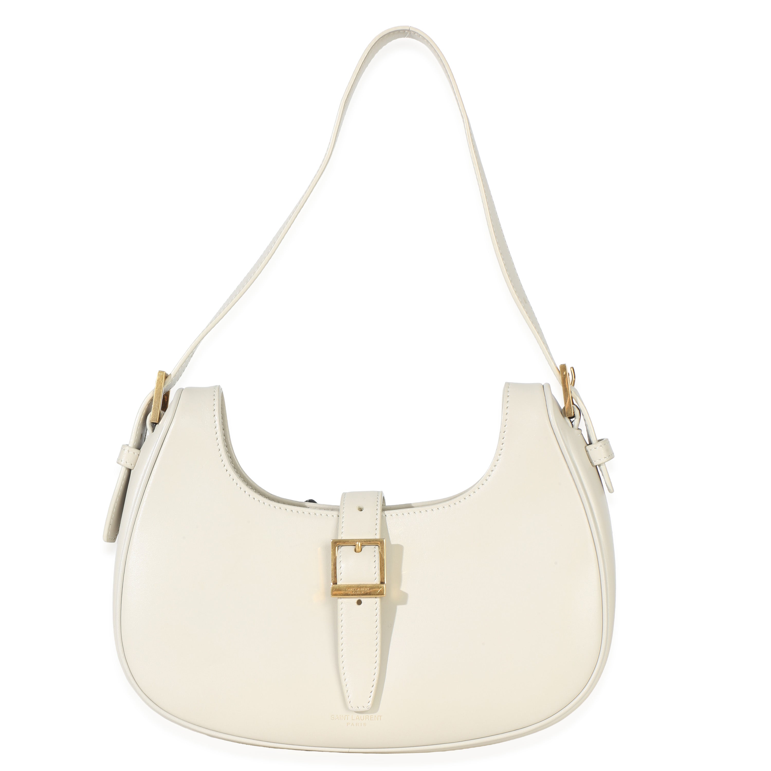 Cream Smooth Calfskin Le Fermoir Hobo