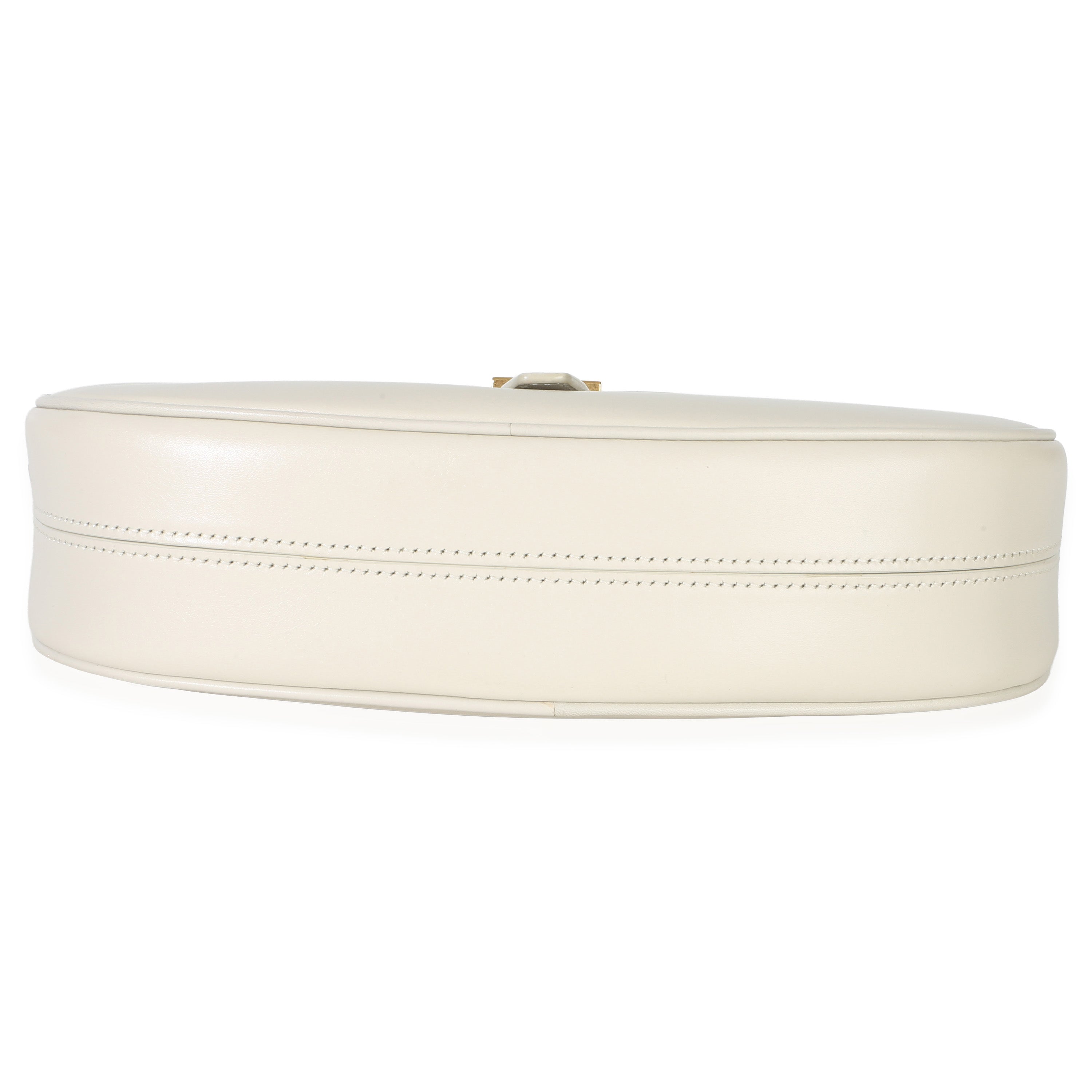 Cream Smooth Calfskin Le Fermoir Hobo