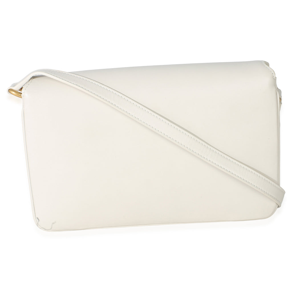 Cream Smooth Calfskin Le Maillon Satchel