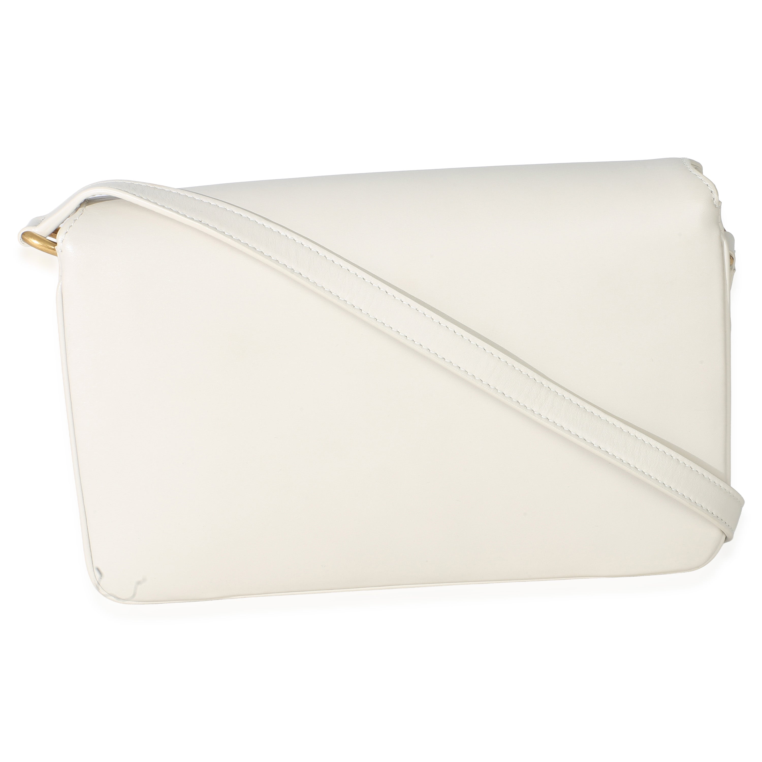 Cream Smooth Calfskin Le Maillon Satchel
