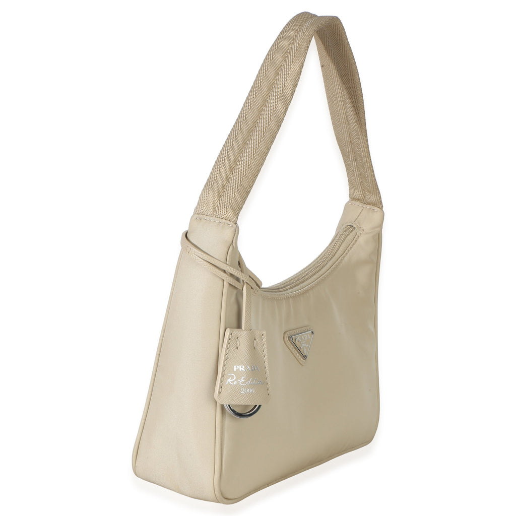 Beige Re-Nylon Re-Edition 2000 Mini Bag