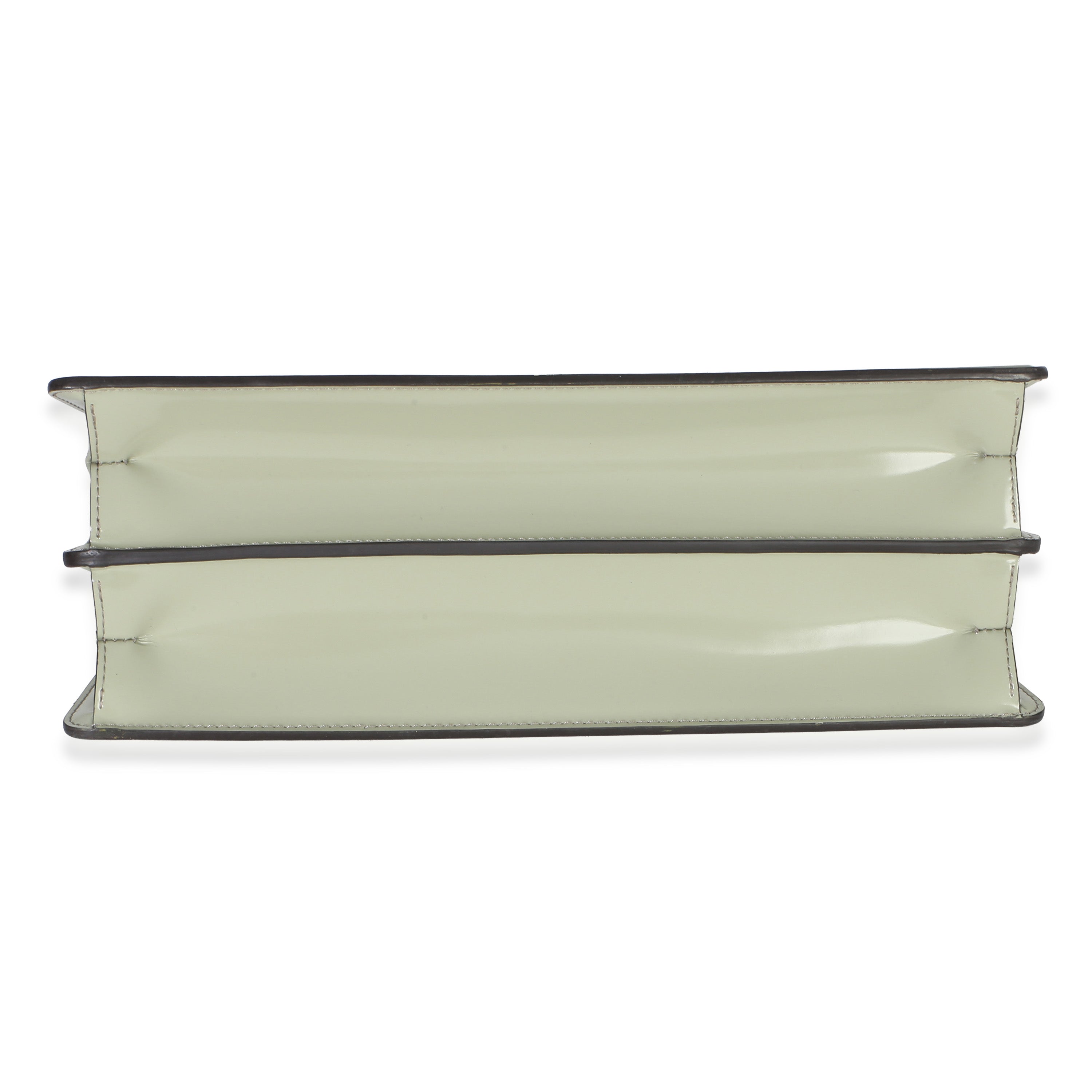Sage Patent Medium Peekaboo Cut Chain Shoulder Bag