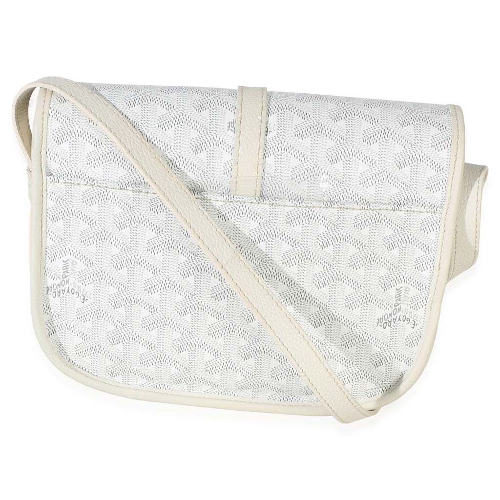 White Goyardine Canvas Belvedere II PM