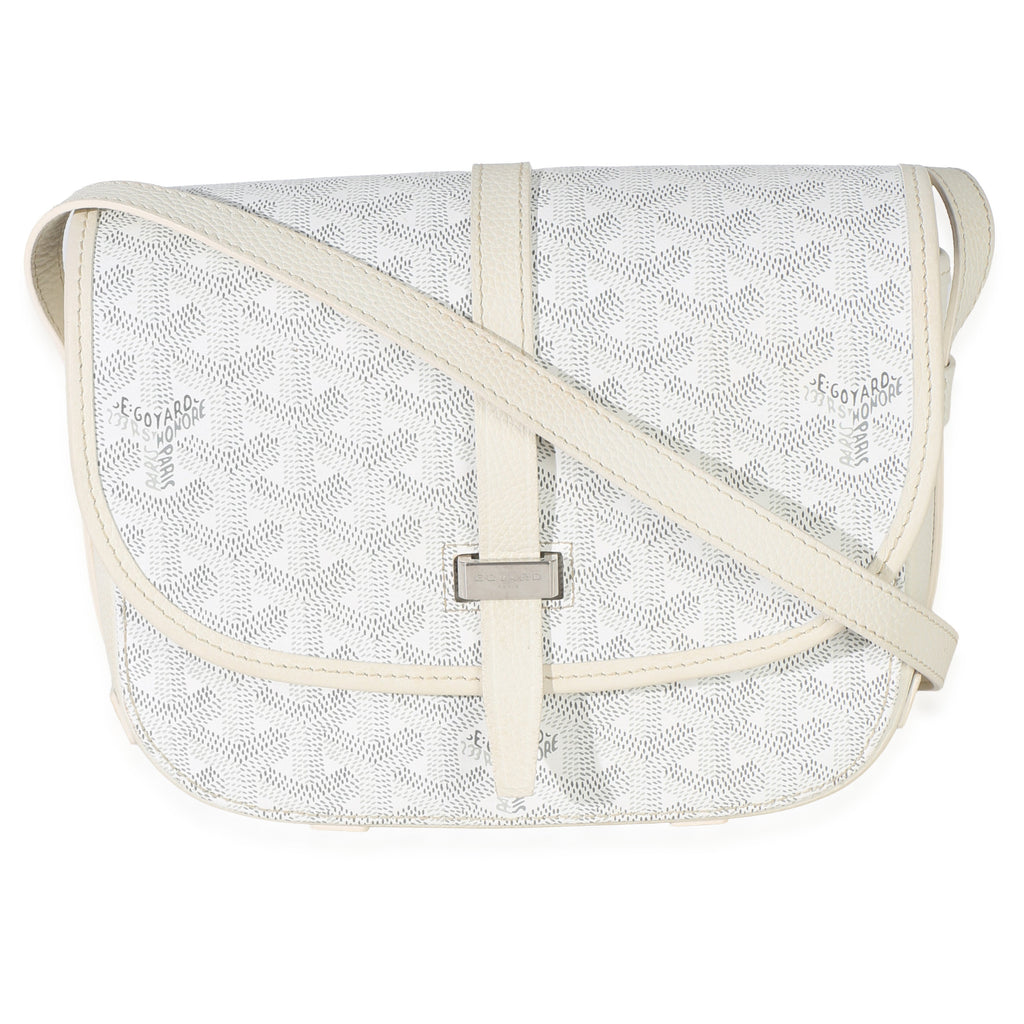White Goyardine Canvas Belvedere II PM