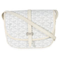 White Goyardine Canvas Belvedere II PM