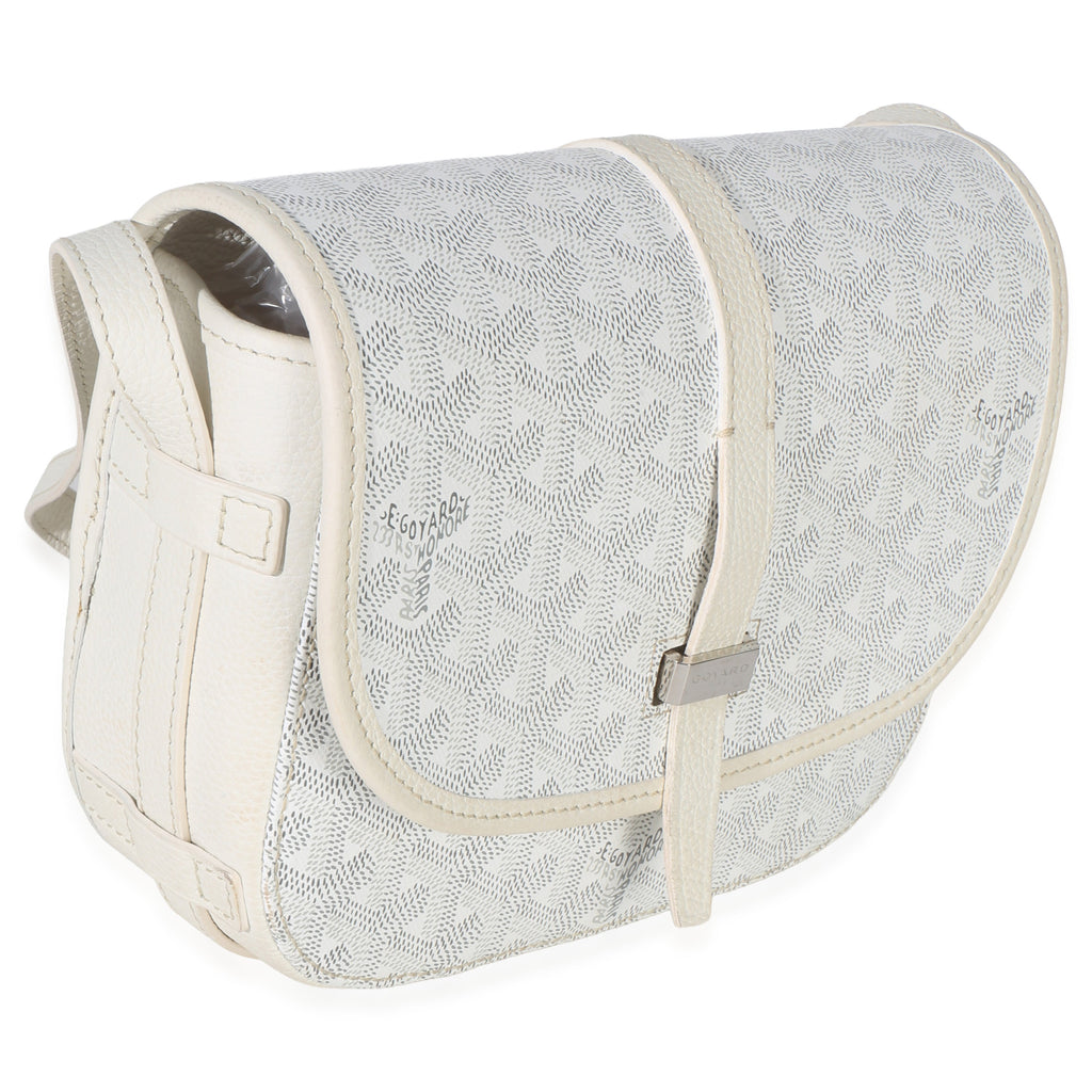 White Goyardine Canvas Belvedere II PM