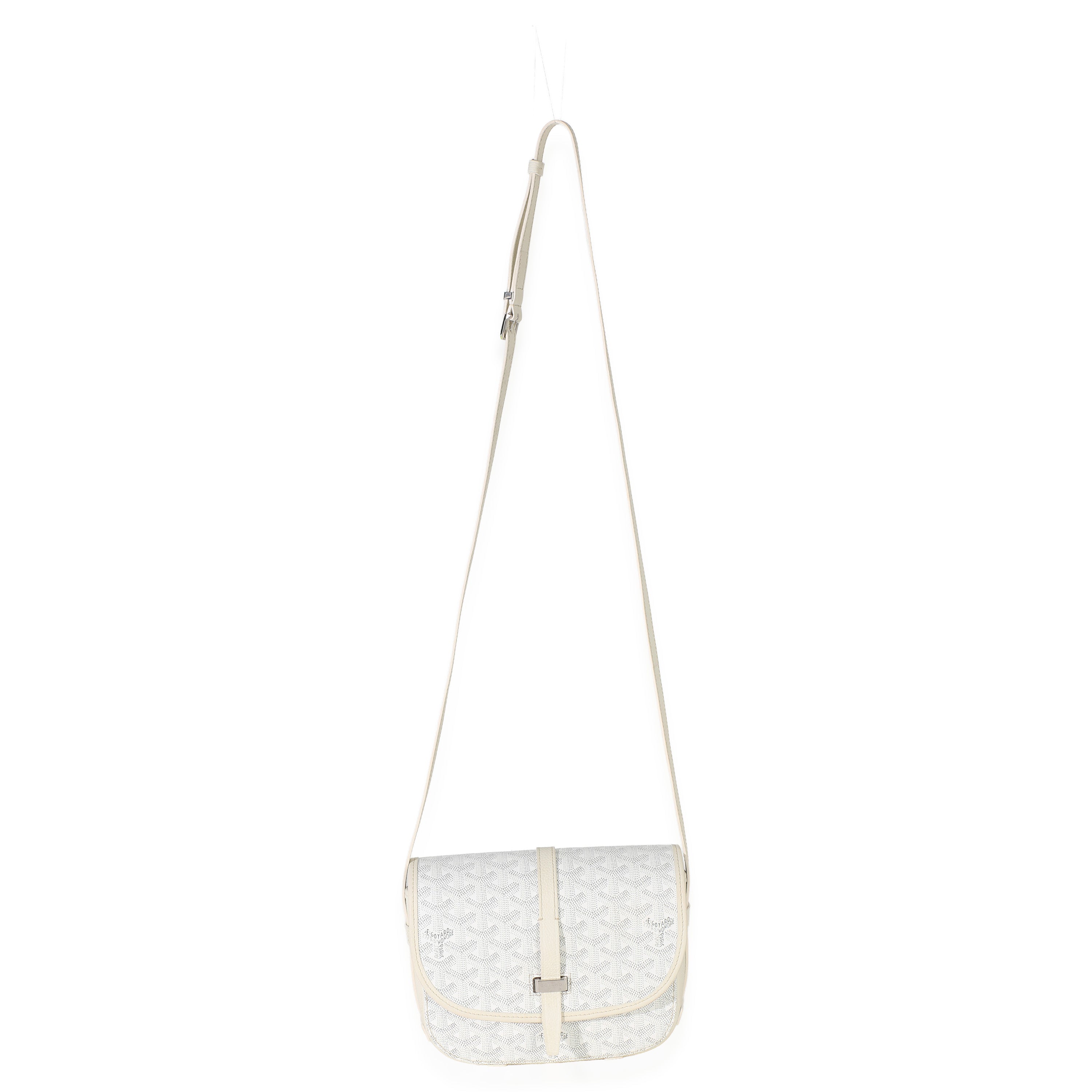 White Goyardine Canvas Belvedere II PM