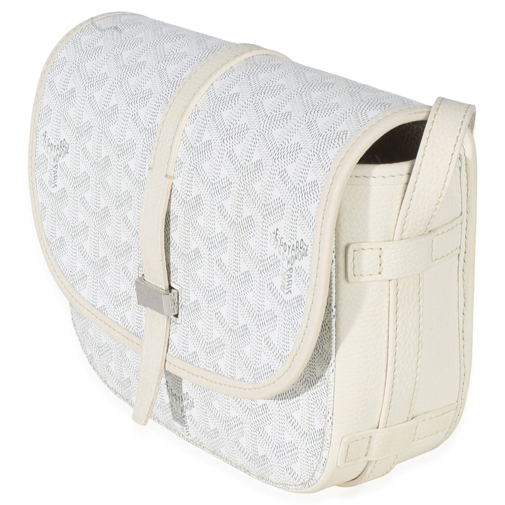 White Goyardine Canvas Belvedere II PM