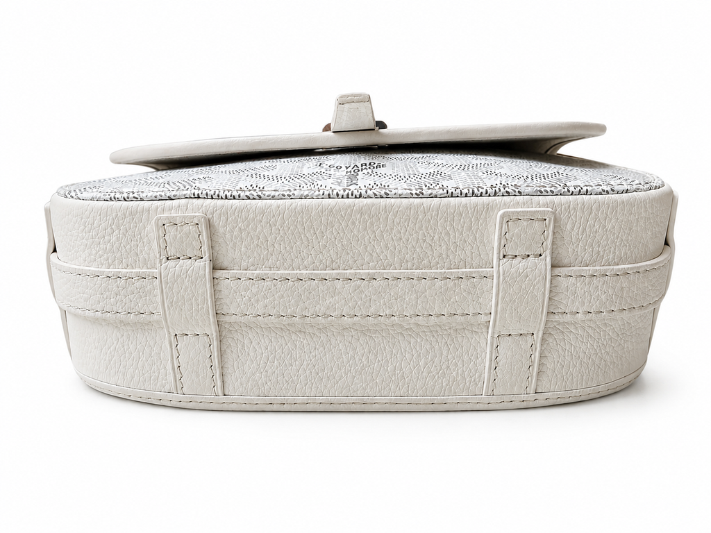 White Goyardine Canvas Belvedere II PM