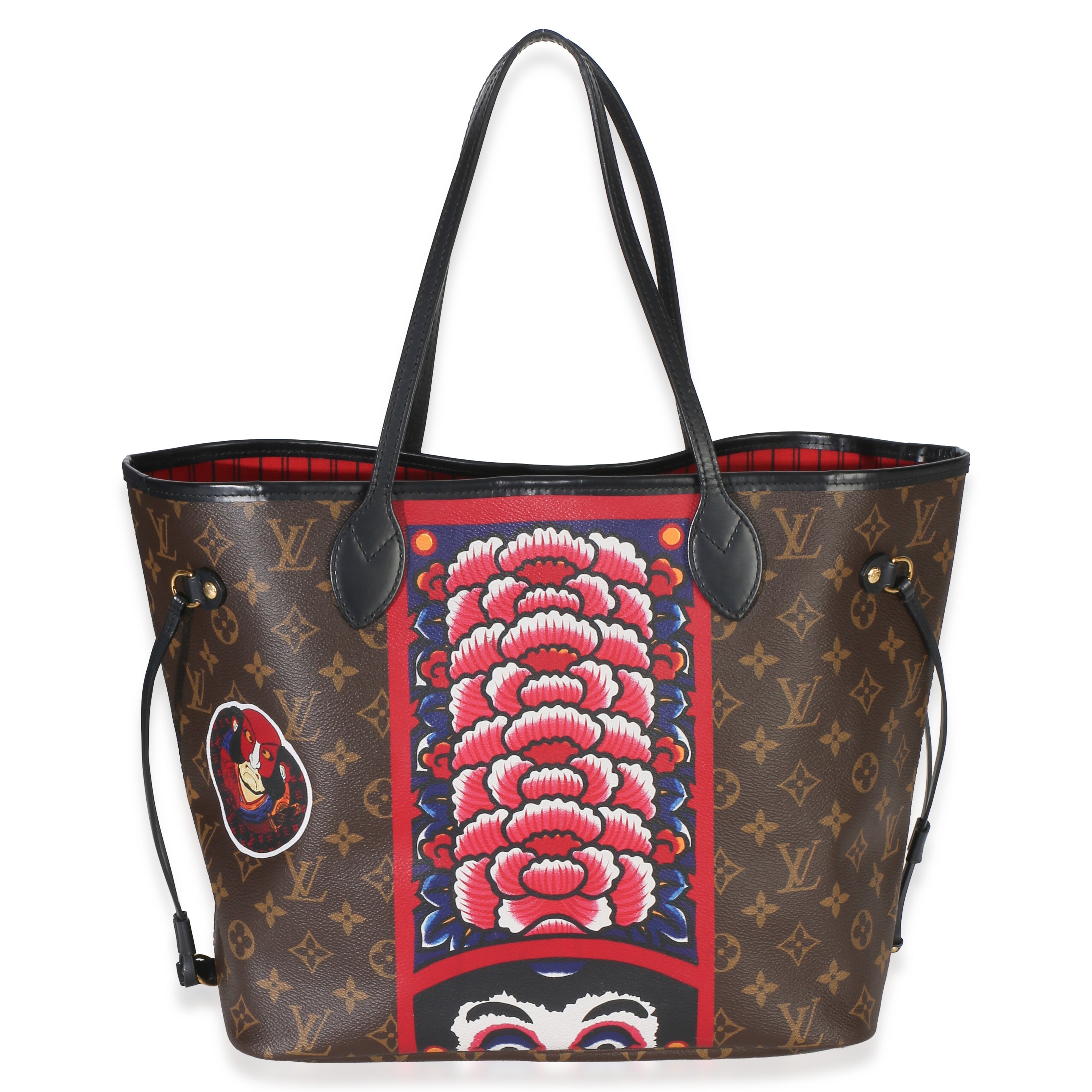 Red Multicolor Monogram Canvas Kabuki Neverfull MM