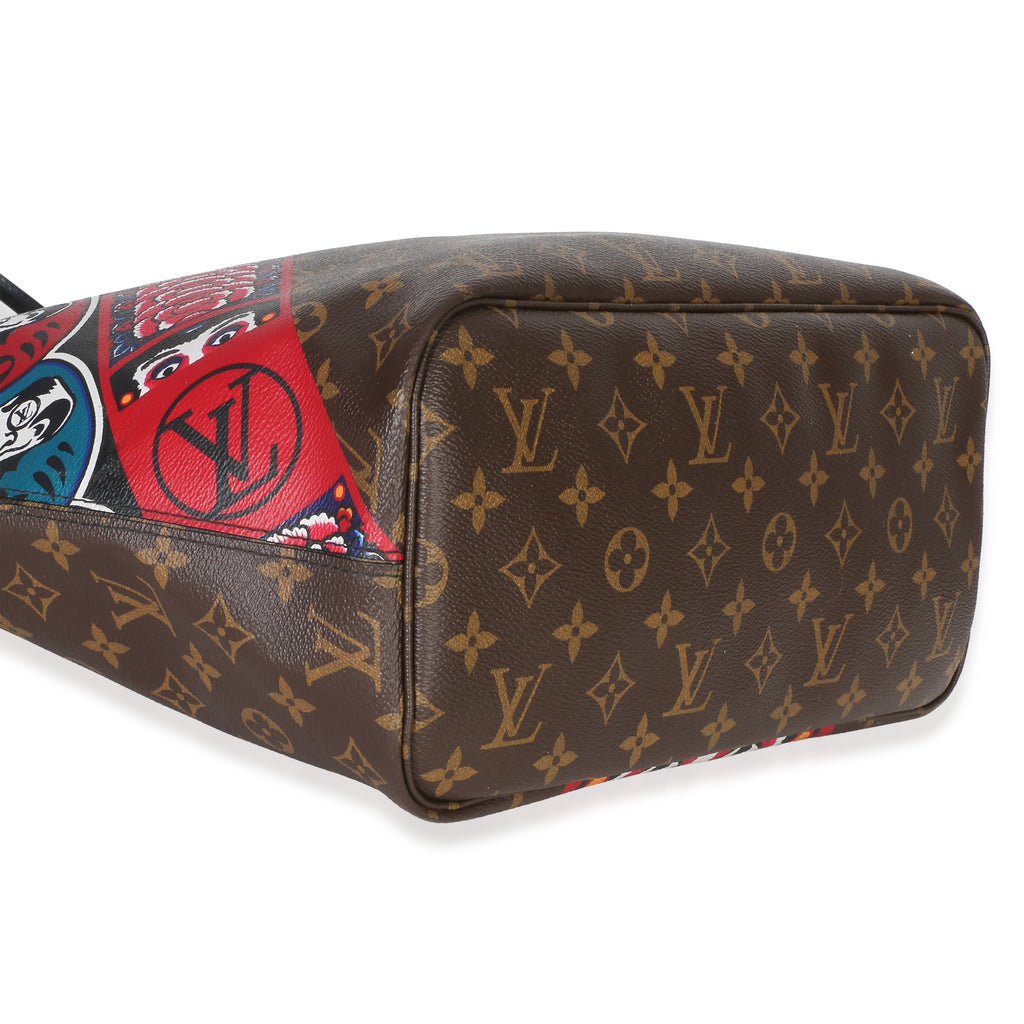 Red Multicolor Monogram Canvas Kabuki Neverfull MM