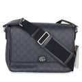Blue Black Tender GG Supreme Dollar Calfskin Ophidia Messenger Bag