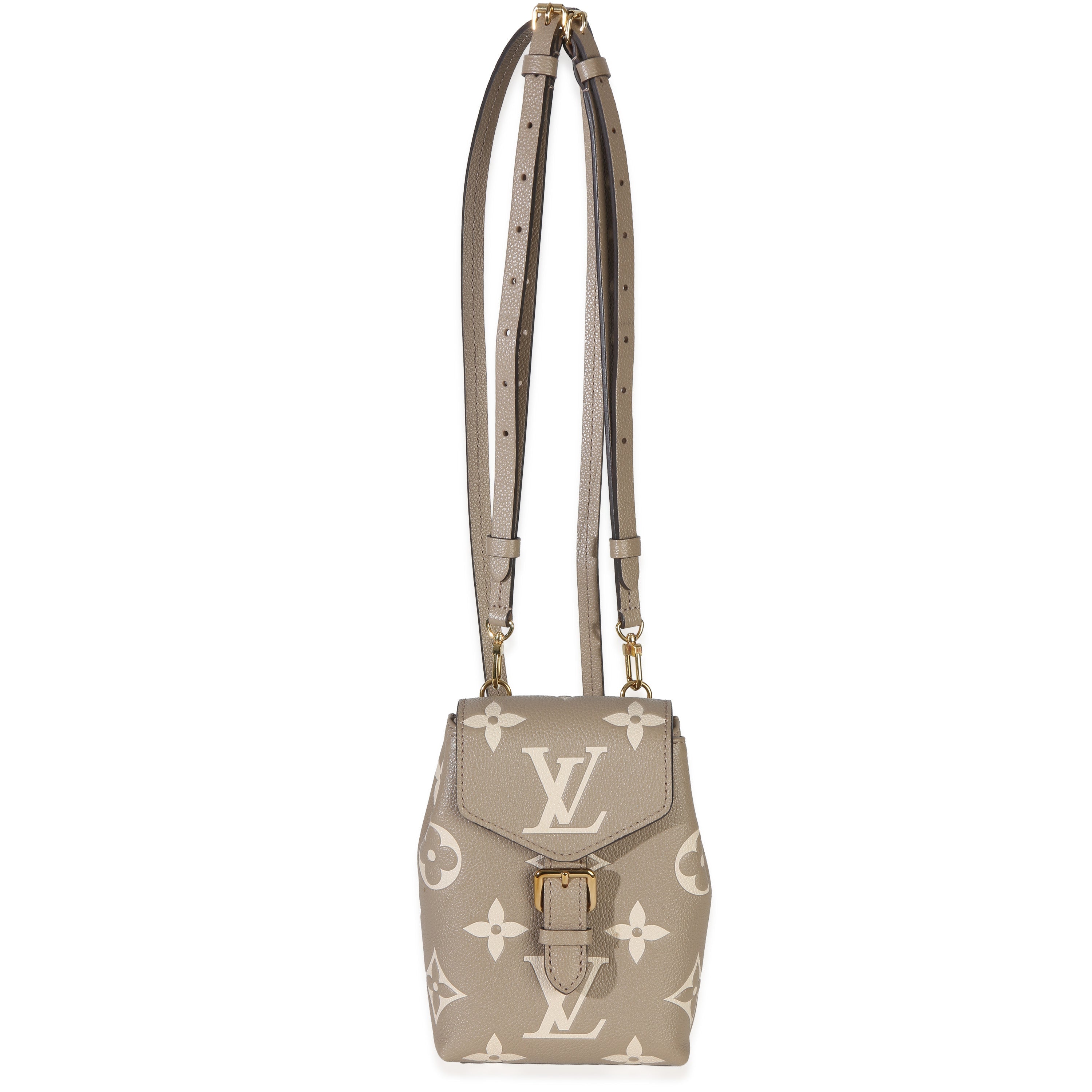 Tourterelle Empreinte Giant Monogram Tiny Backpack