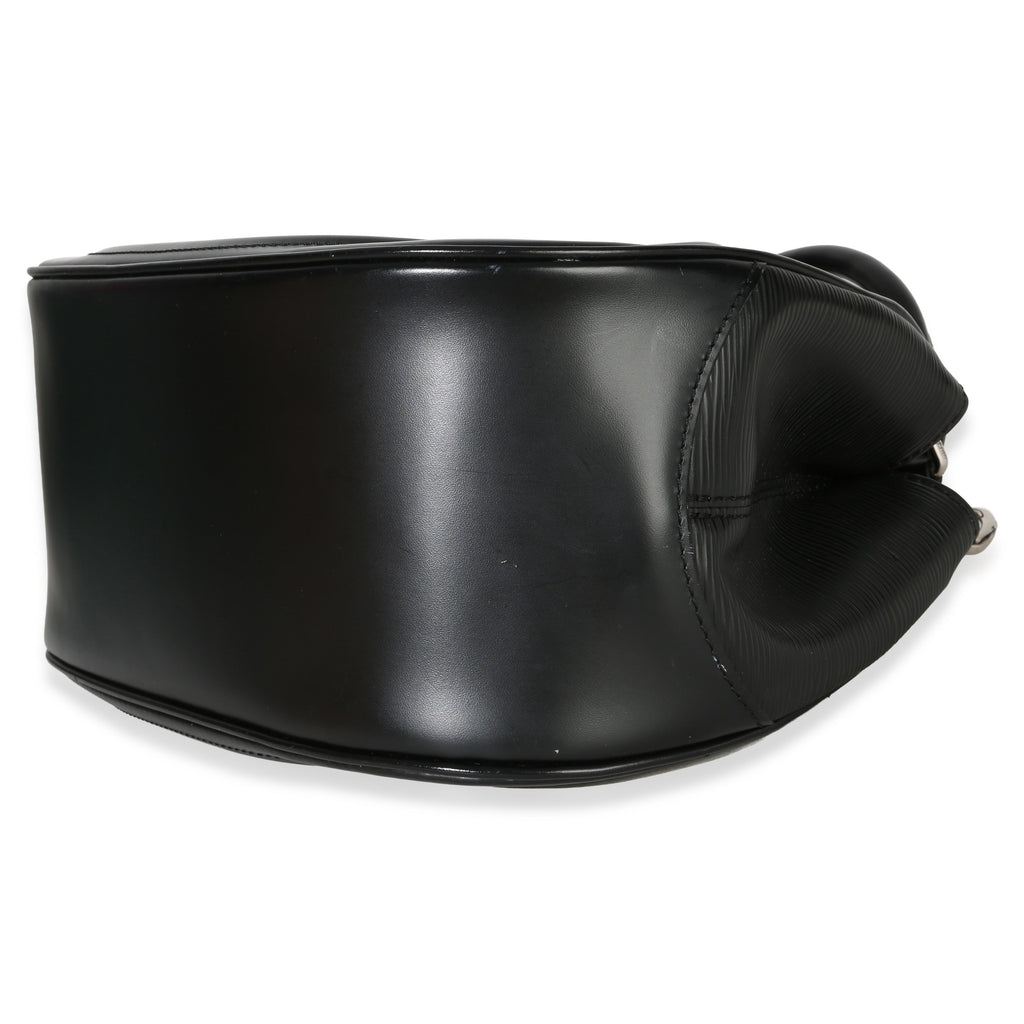 Black Epi Leather Montaigne Shoulder Bag