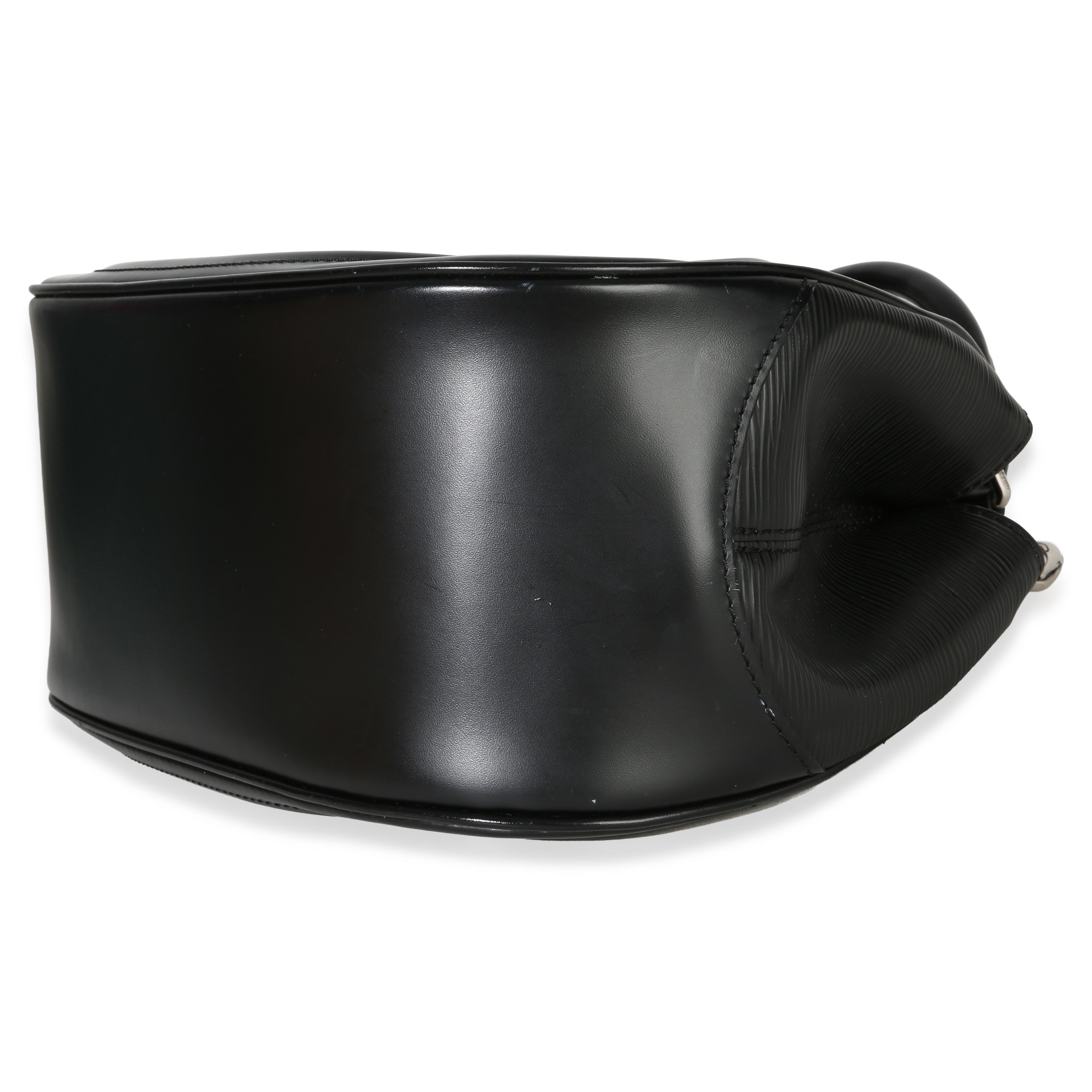 Black Epi Leather Montaigne Shoulder Bag
