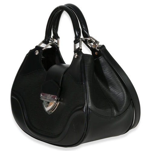 Black Epi Leather Montaigne Shoulder Bag