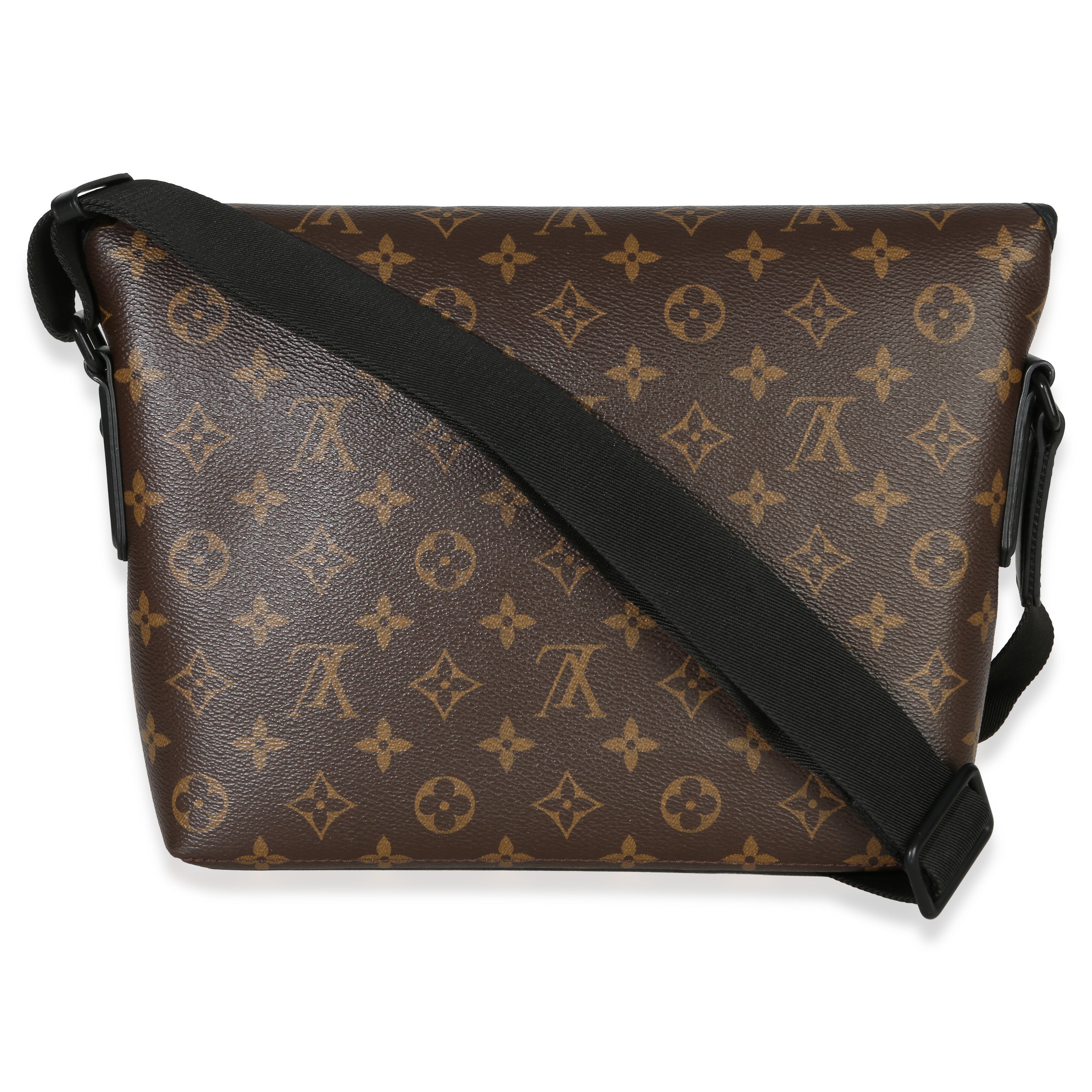 Monogram Macassar Canvas Magnetic Messenger