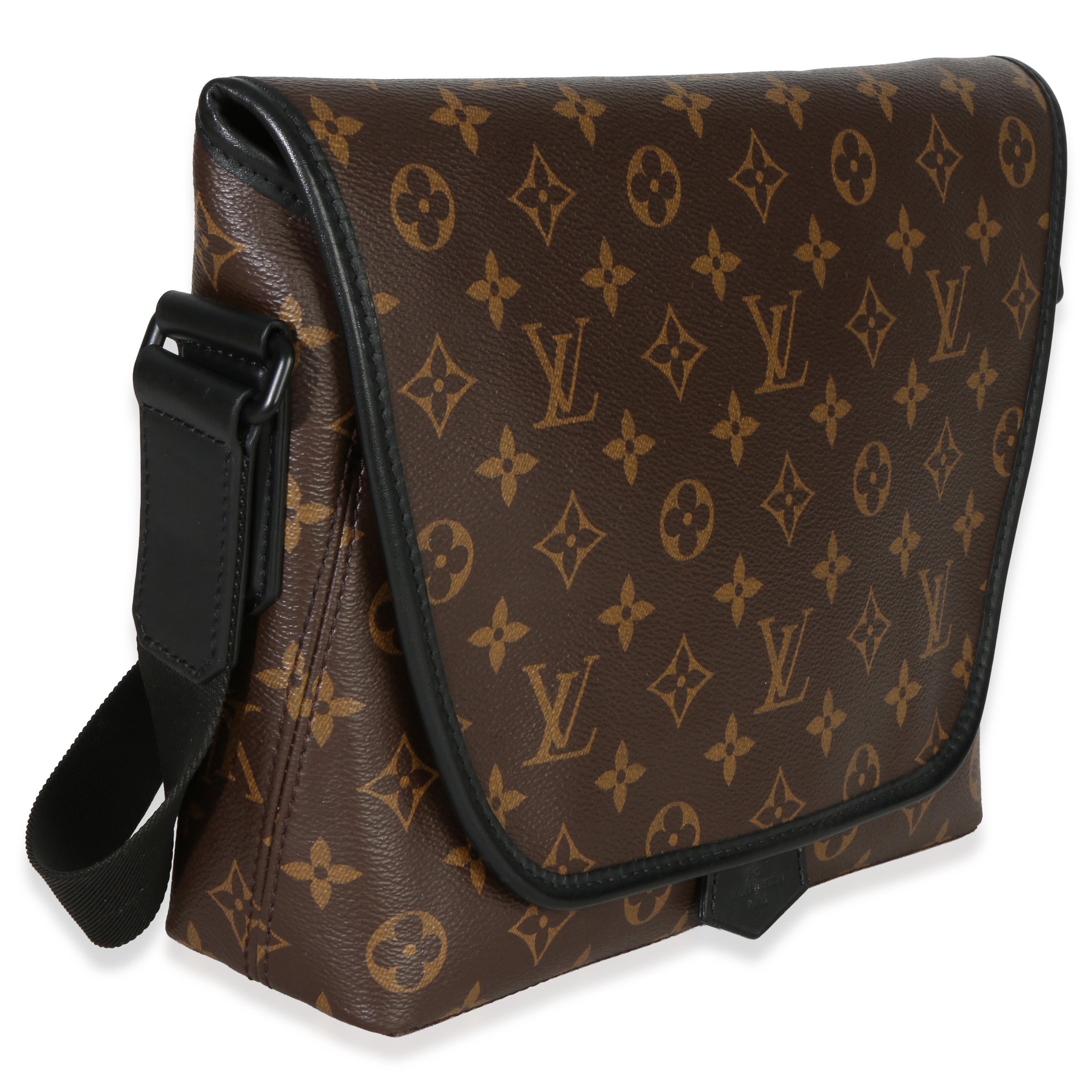 Monogram Macassar Canvas Magnetic Messenger