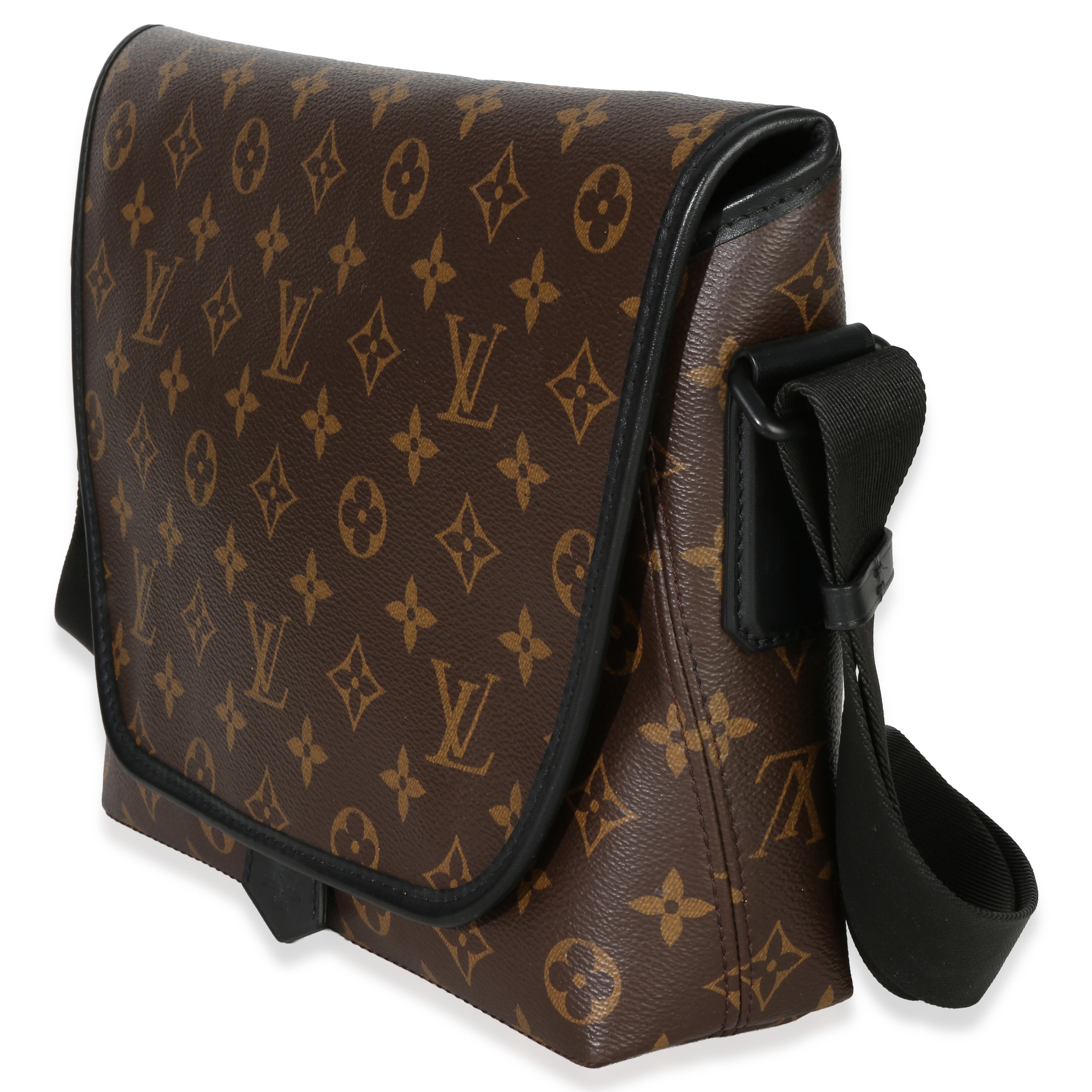 Monogram Macassar Canvas Magnetic Messenger