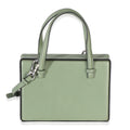 Green Calfskin Top Handle Postal Bag